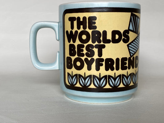 1970s Hornsea Worlds Best Boyfriend cup