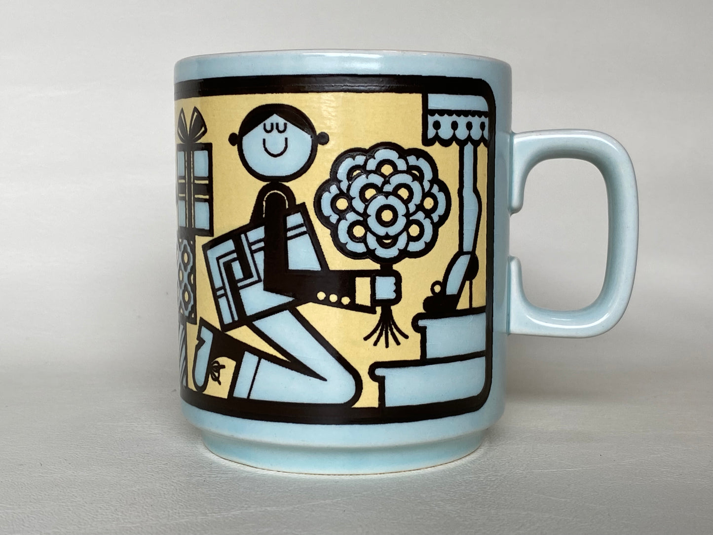 1970s Hornsea Worlds Best Boyfriend cup