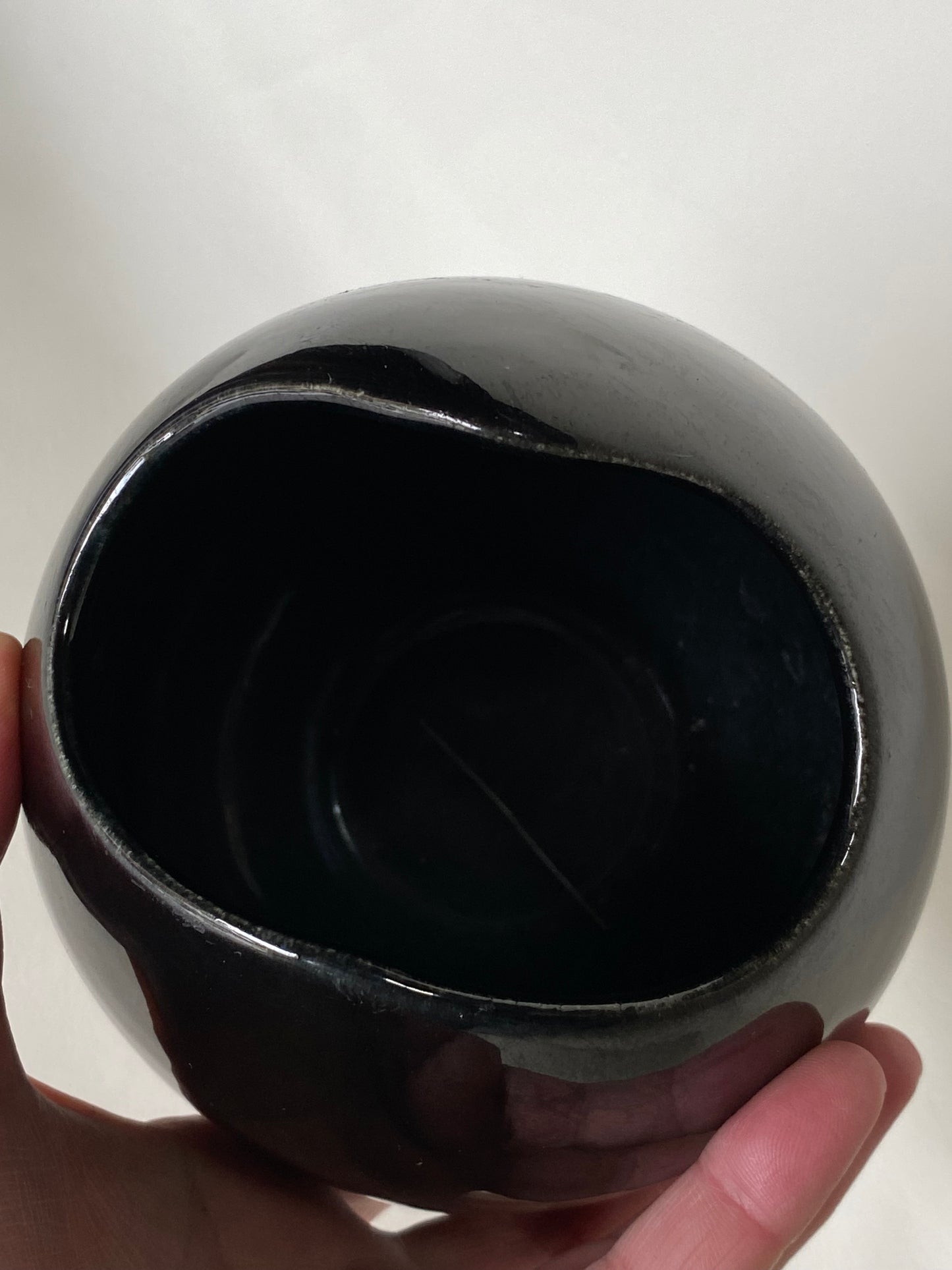 Vintage MCP 222 MCM black glazed vase (AKA Mingay)
