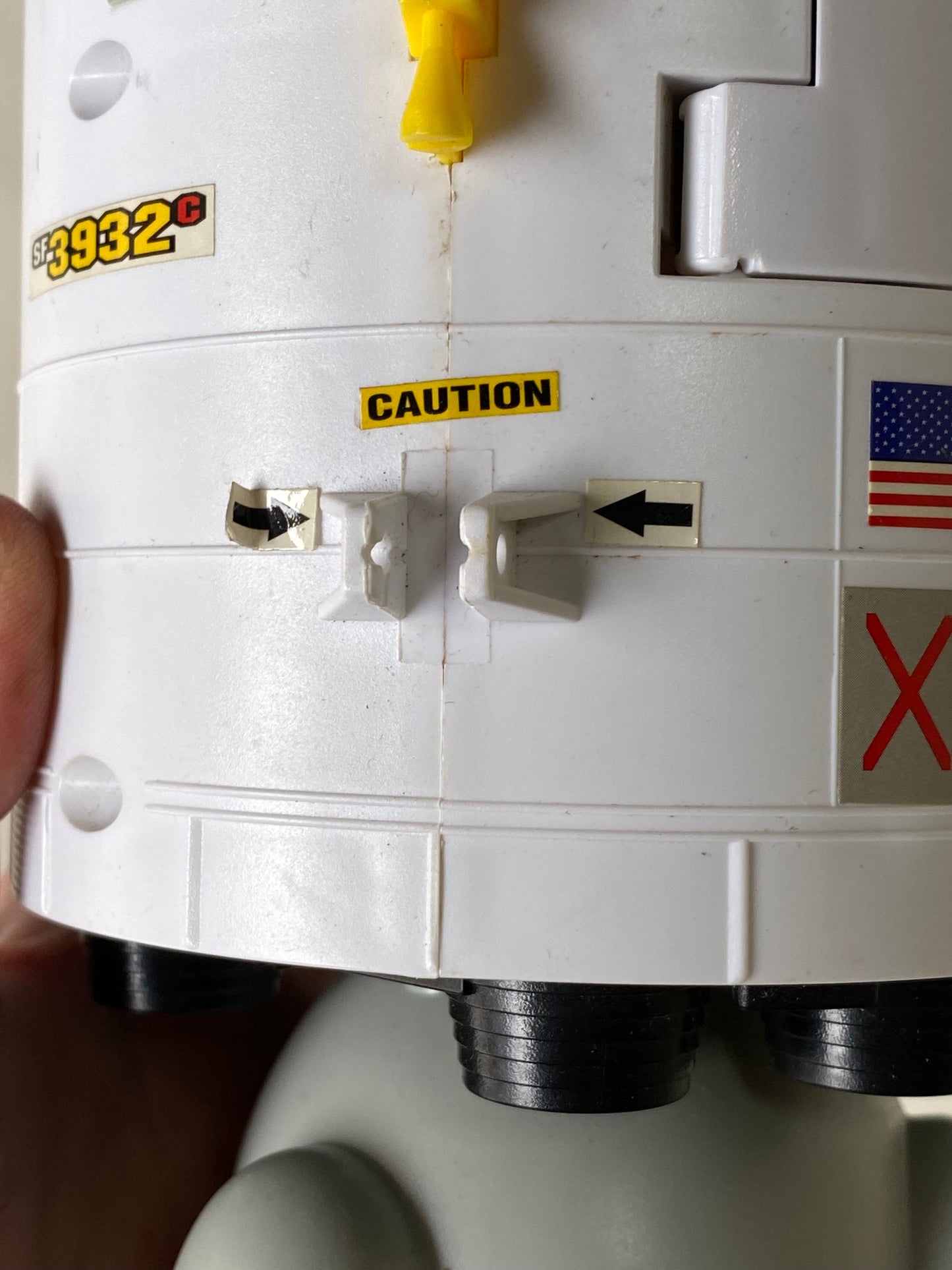 Vintage 1998 Lanard Star Force Space Shuttle Capsule toy with pilots