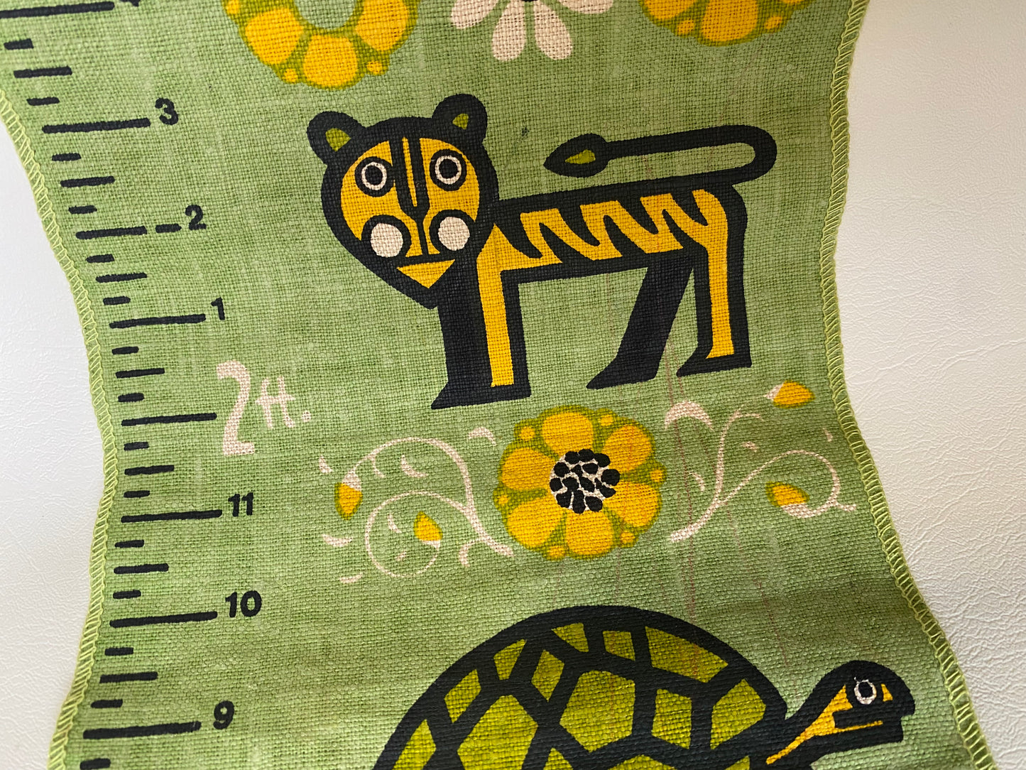 Vintage Australian Rodriguez linen growth chart