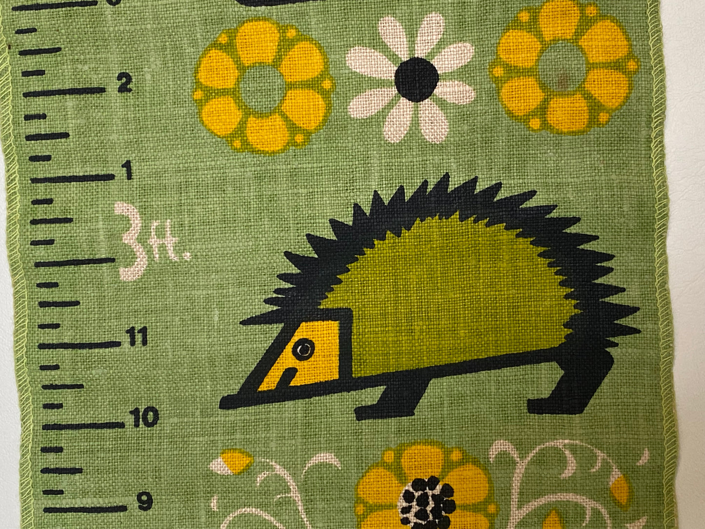 Vintage Australian Rodriguez linen growth chart
