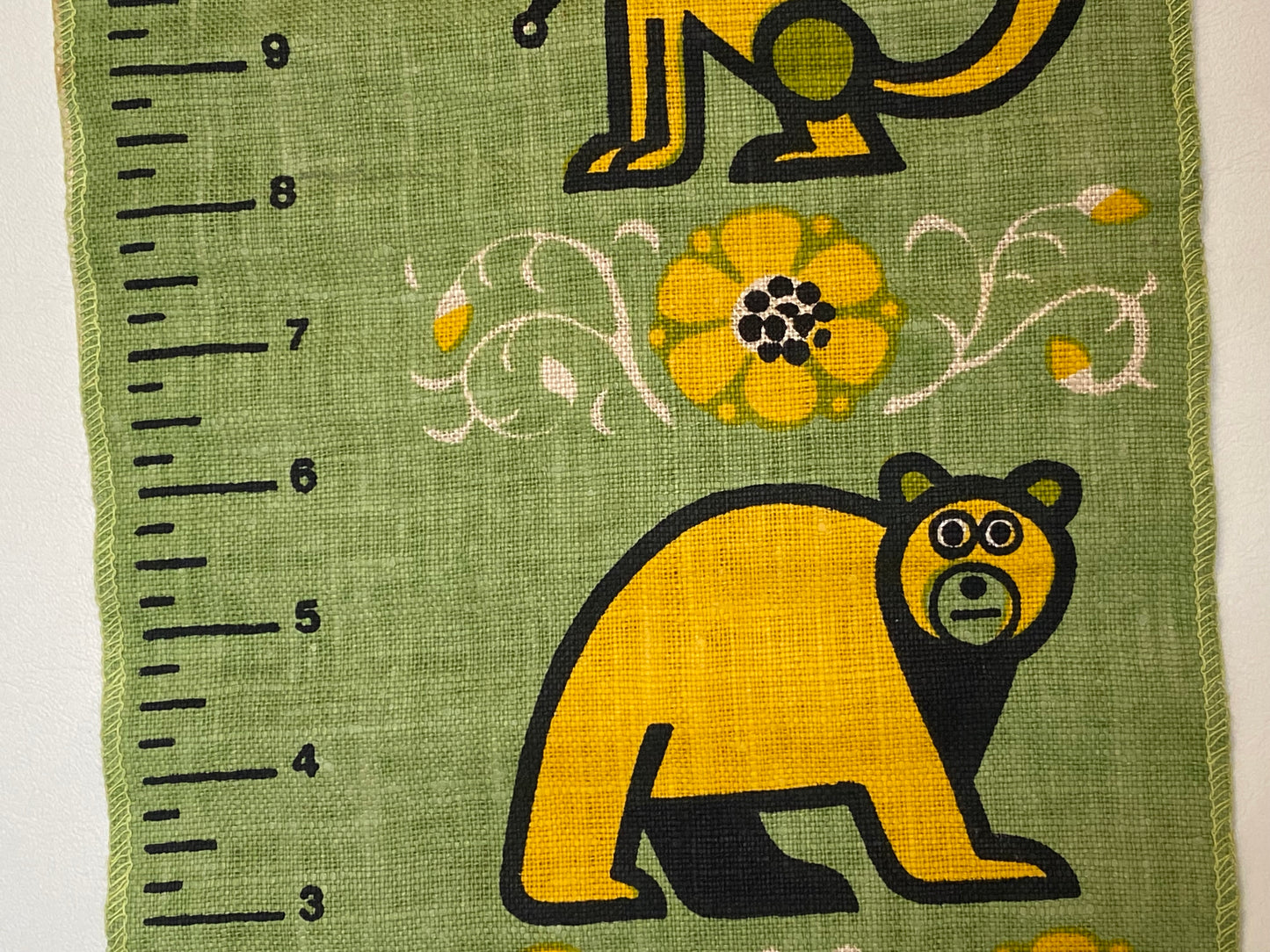 Vintage Australian Rodriguez linen growth chart