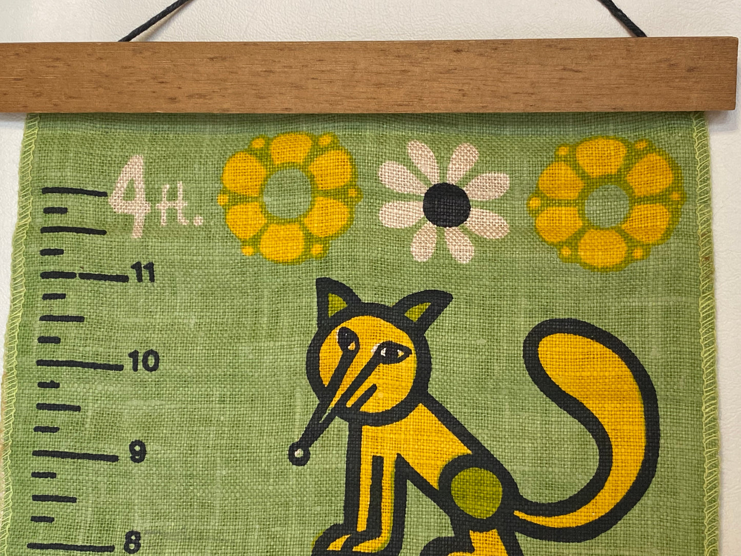 Vintage Australian Rodriguez linen growth chart
