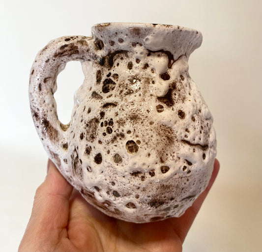 Fat lava style pottery jug