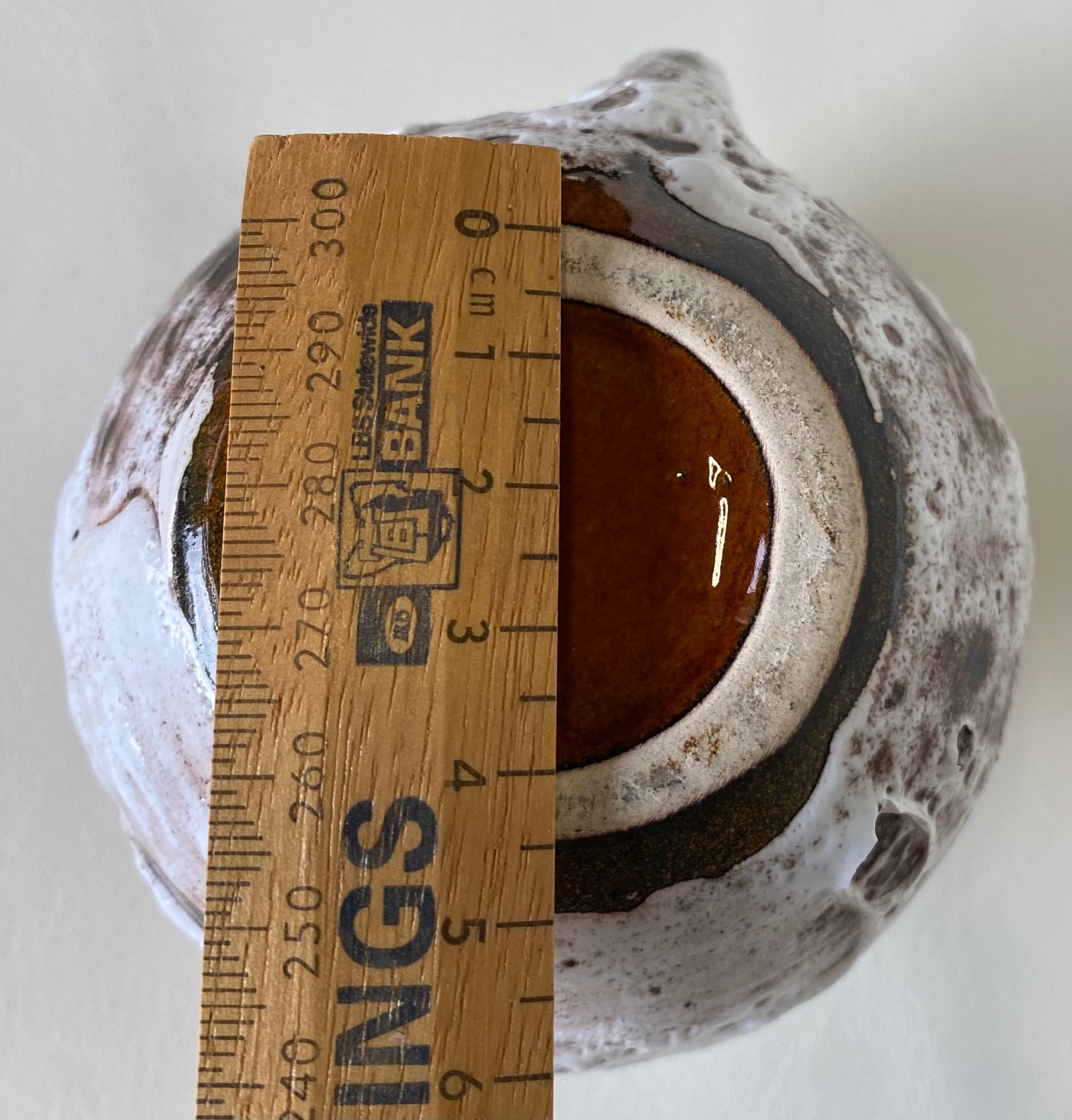 Fat lava style pottery jug