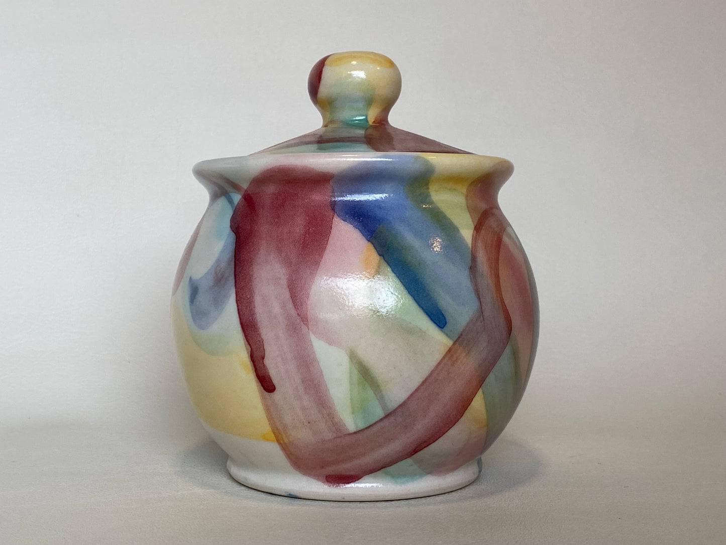 John Bartram Tasmania Sugar bowl with lid - signed to base