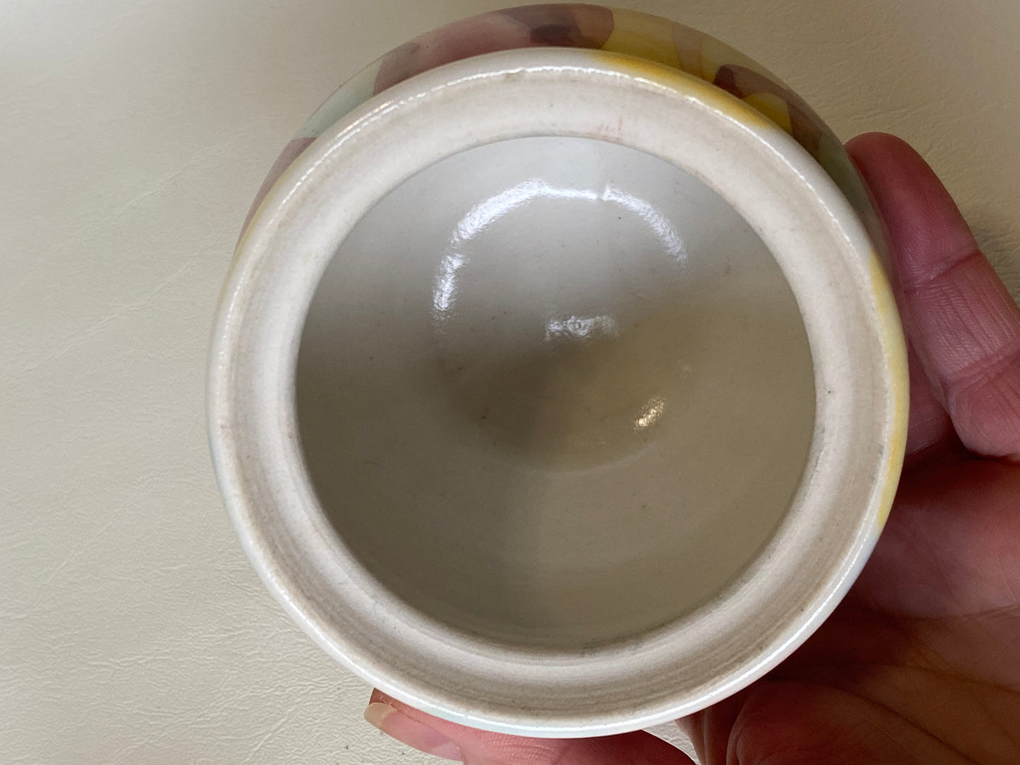 John Bartram Tasmania Sugar bowl with lid - signed to base