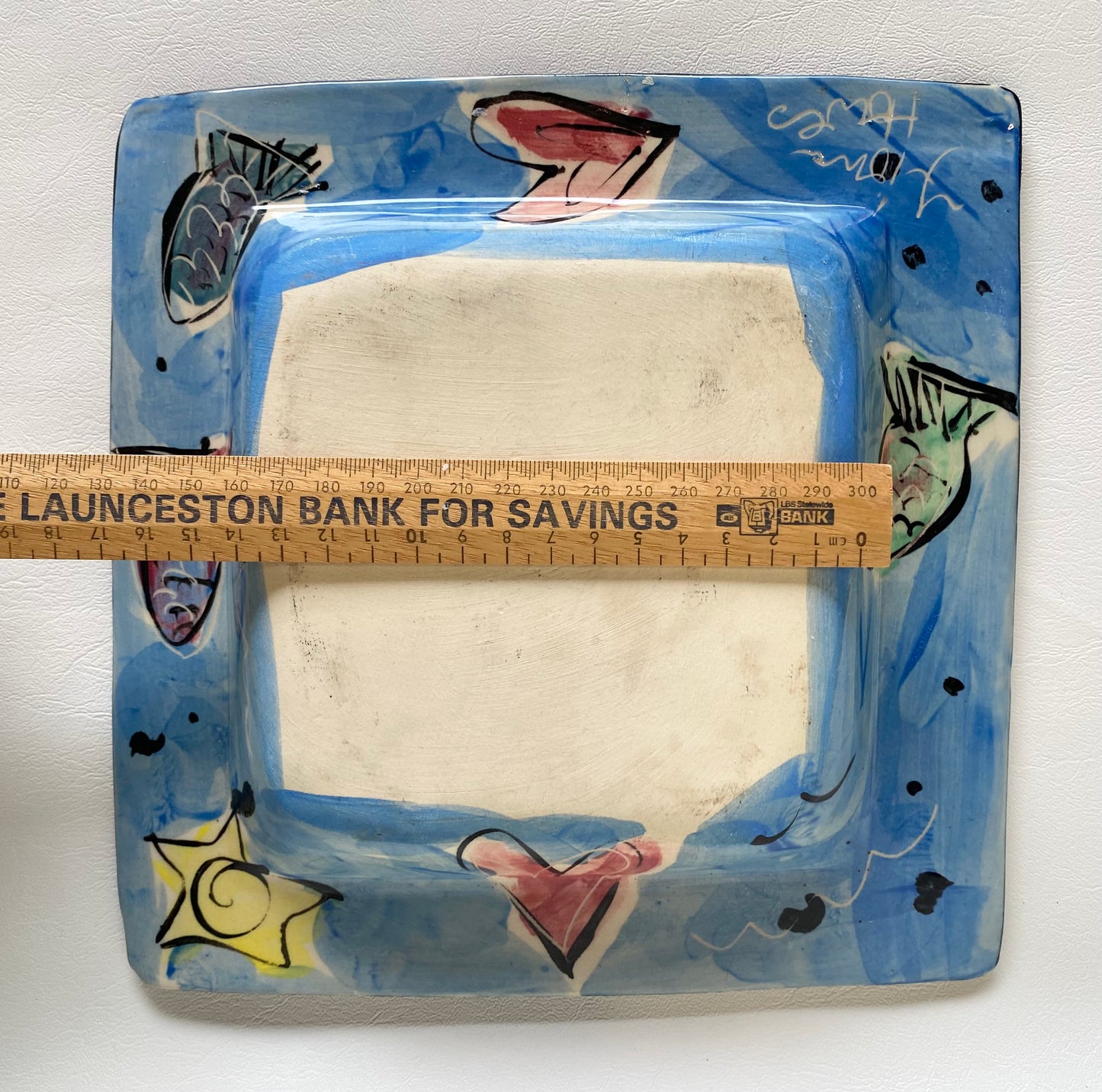Highly collectable Fiona Howes square display plate - love sea