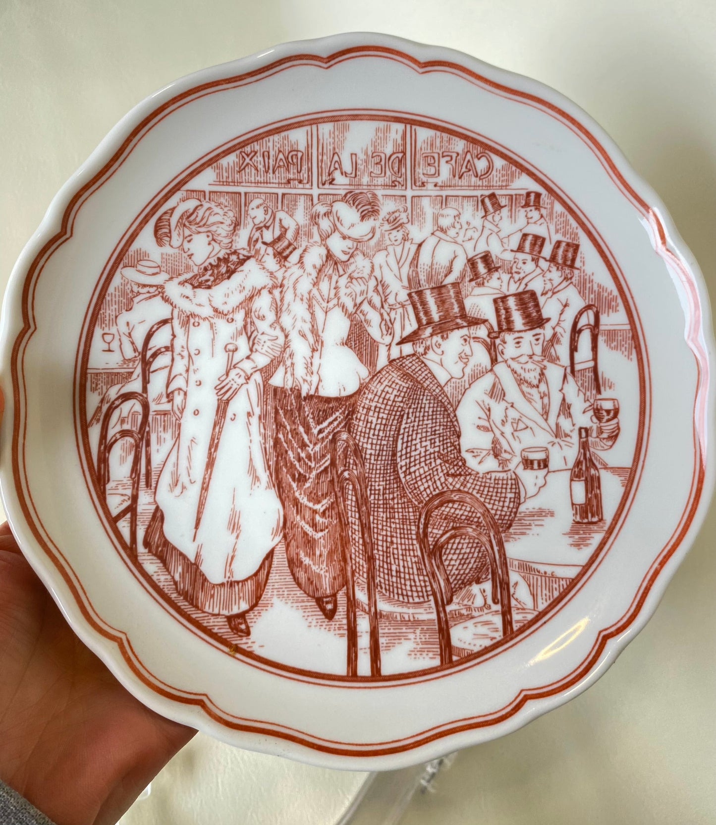 Limited edition: Vintage Hutschenreuther porcelain collector plate: EXCLUSIV FÜR VICOMTE BERNARD DE ROMANET