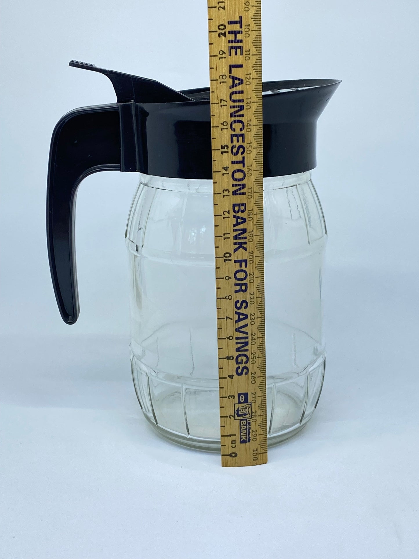 Vintage 1950s AGM Agee Pyrex water jug - barrel shape