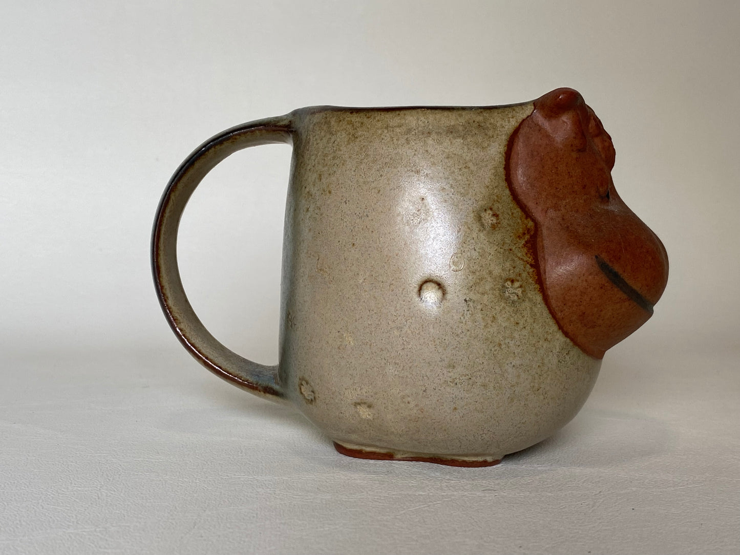 GEMPO Happy cow pottery cup 1960s/70s