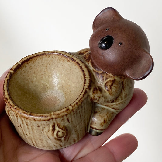Vintage 1970s GEMPO koala egg cup