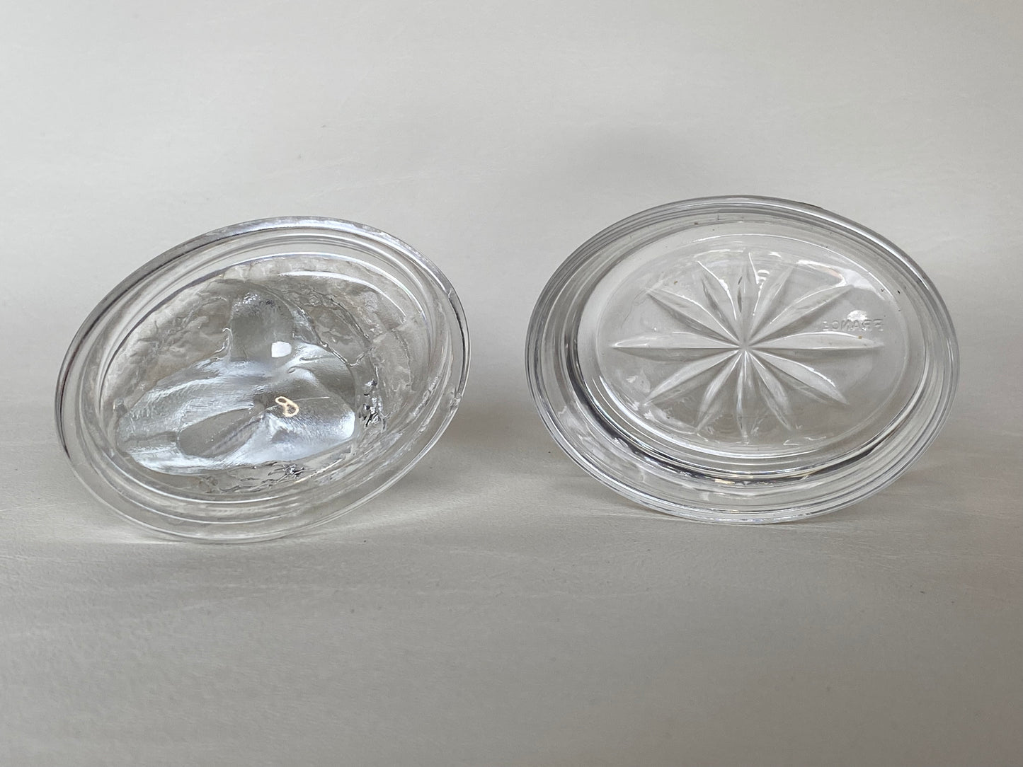 Vintage Luminarc Glass Dolphin Trinket box