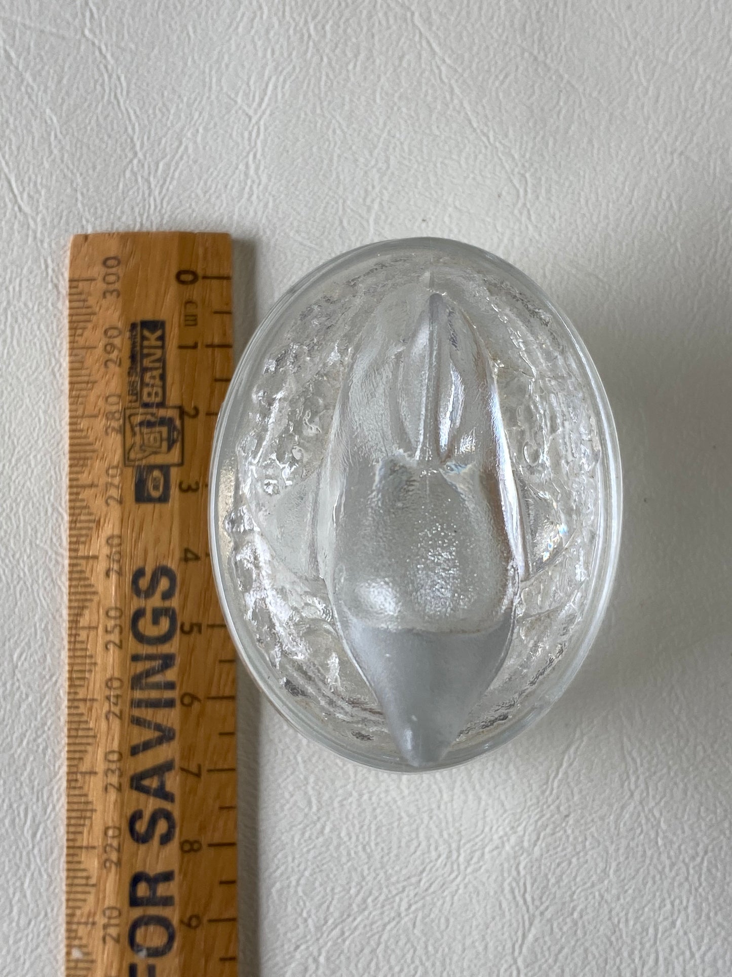 Vintage Luminarc Glass Dolphin Trinket box
