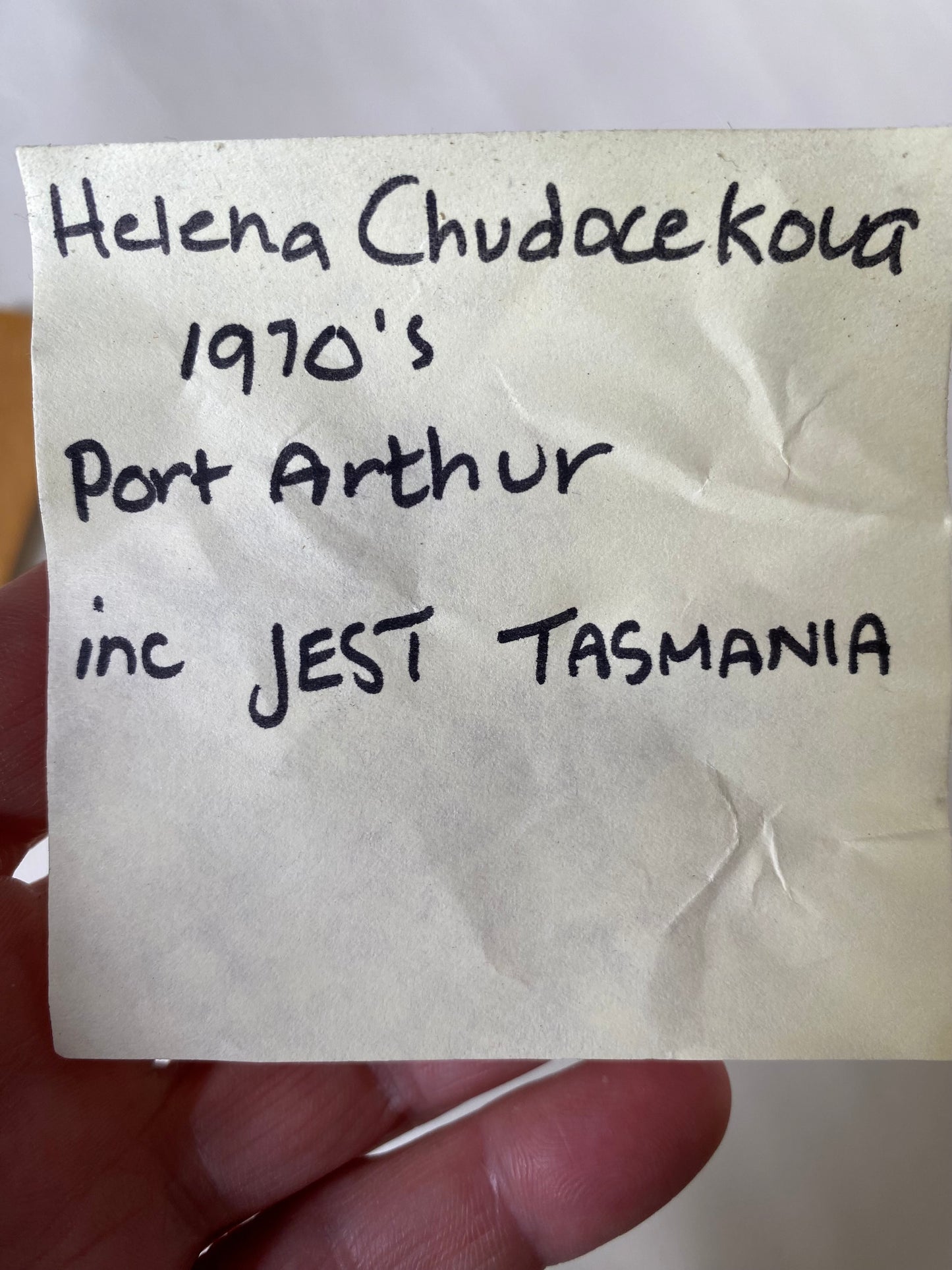 Rare Helena Chudocekova 1970s Port Arthur pottery bowl