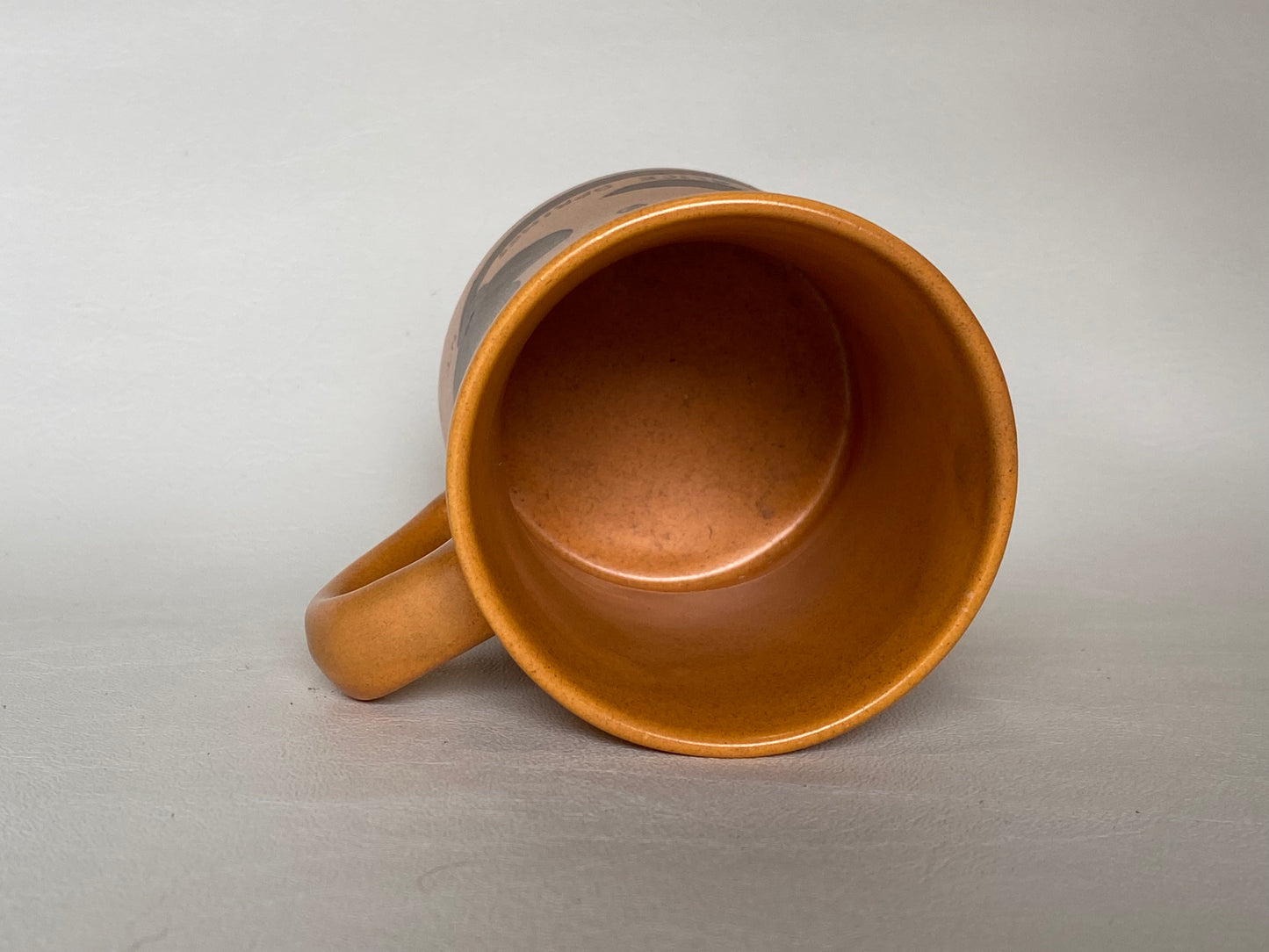 Vintage Studio Anna Australia pottery cup with Aboriginal designs - Alice Springs