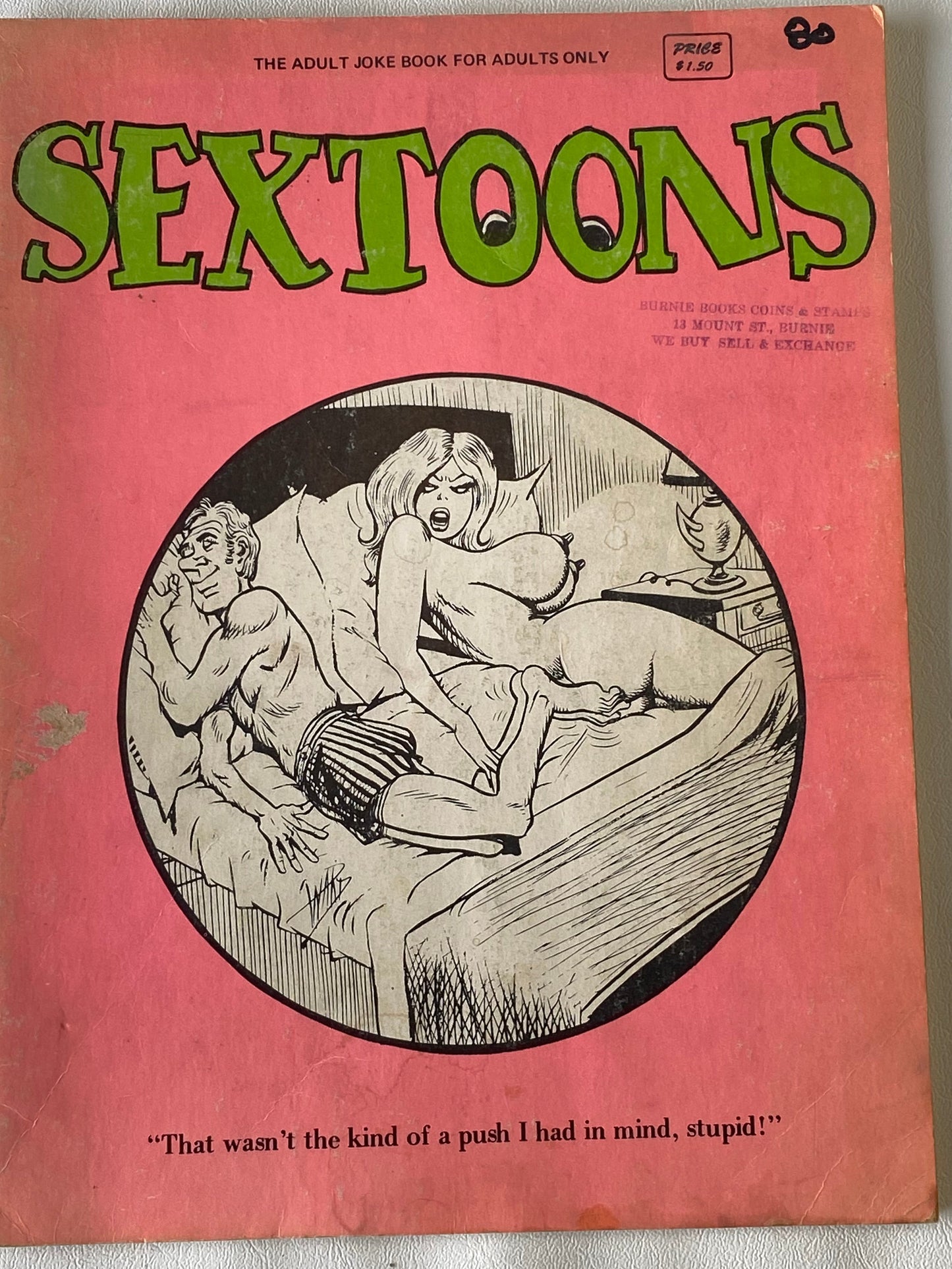 VERY RARE 1970s ‘Sextoons’ Joke Magazine for Adults only