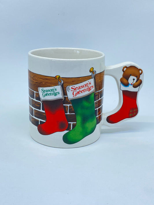 1986 - The Love Mug - Korean Christmas Kitschmas- stockings by the chimney