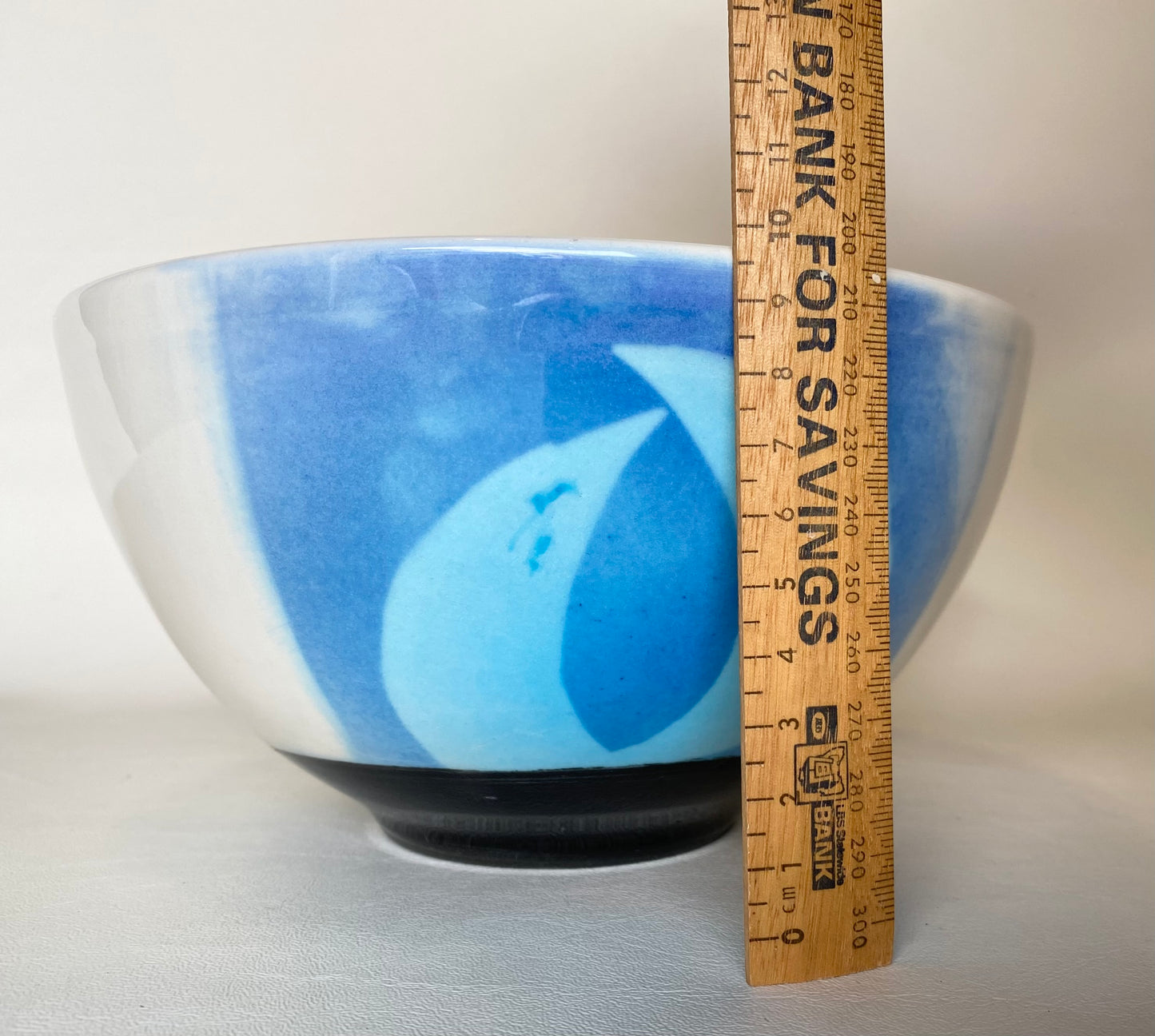 Large Bill Thomas Panogana Pottery Bowl  - water drop - highly collectable piece
