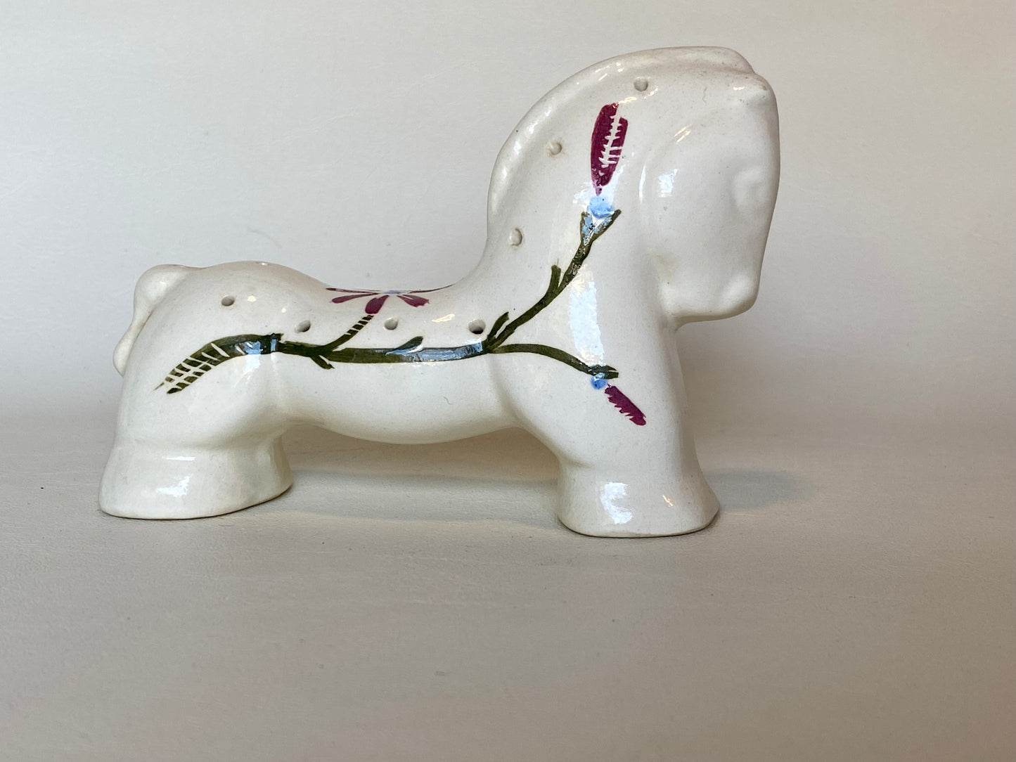 Rare 1950s Picton Hopkins pottery horse toothpick holder