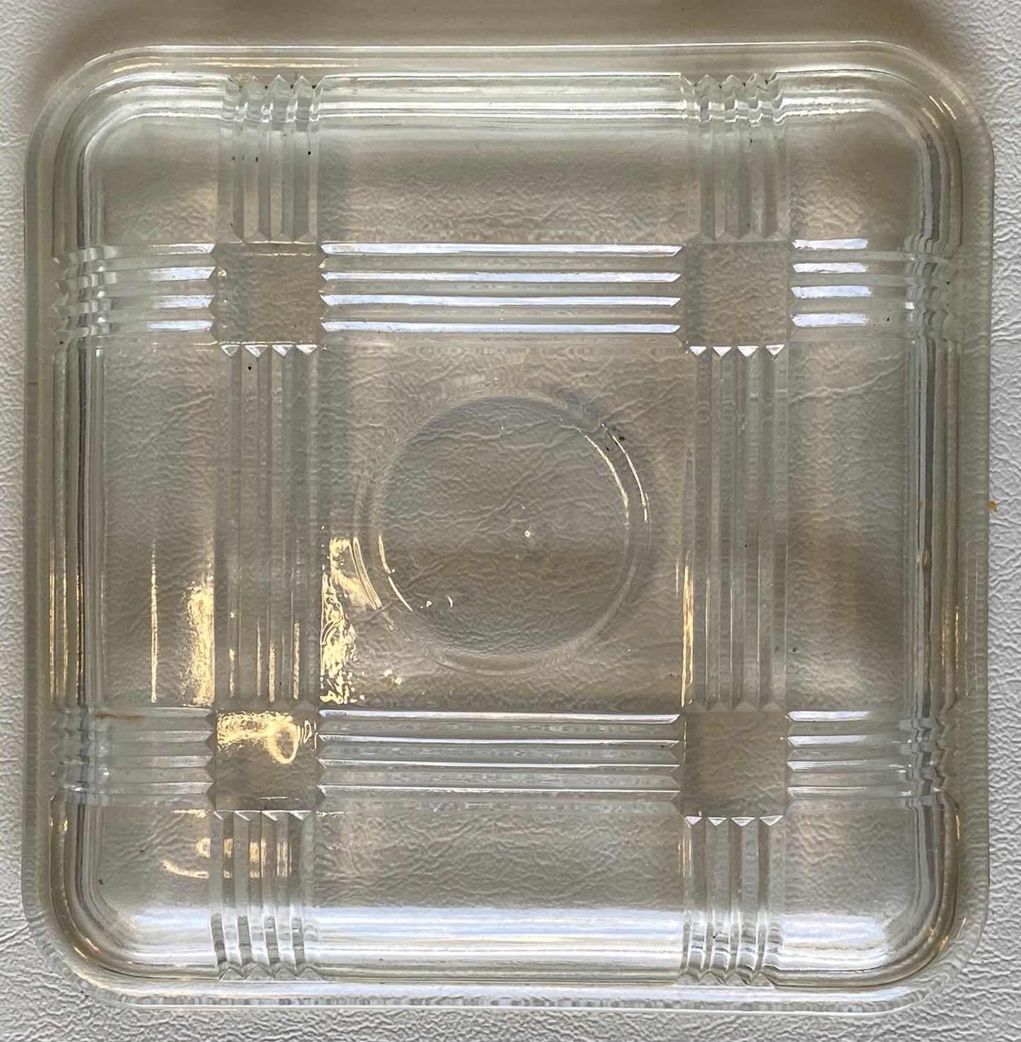 VERY collectable 1950s Crown Crystal Australia Refrigerator Box - Clear