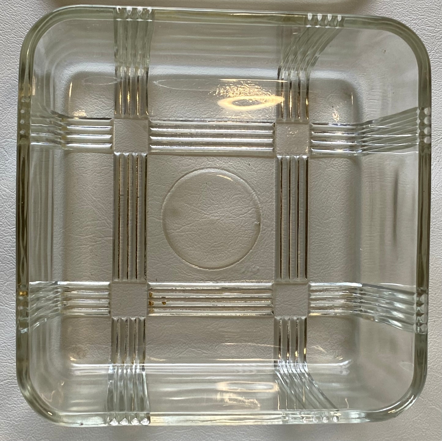 VERY collectable 1950s Crown Crystal Australia Refrigerator Box - Clear