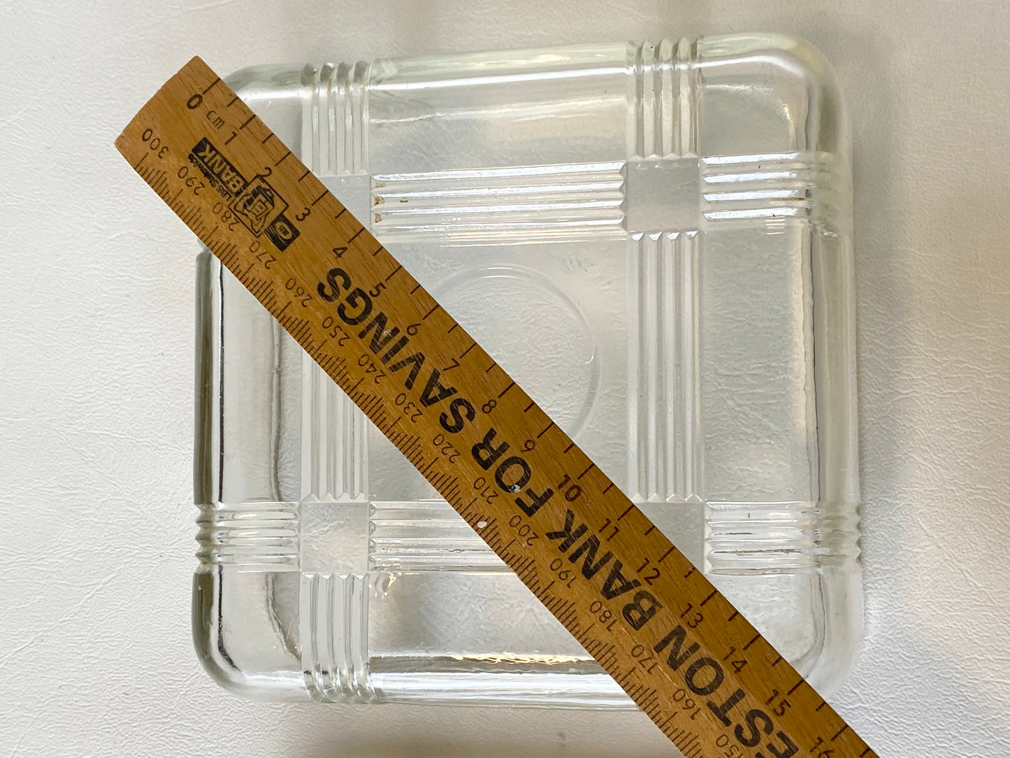 VERY collectable 1950s Crown Crystal Australia Refrigerator Box - Clear