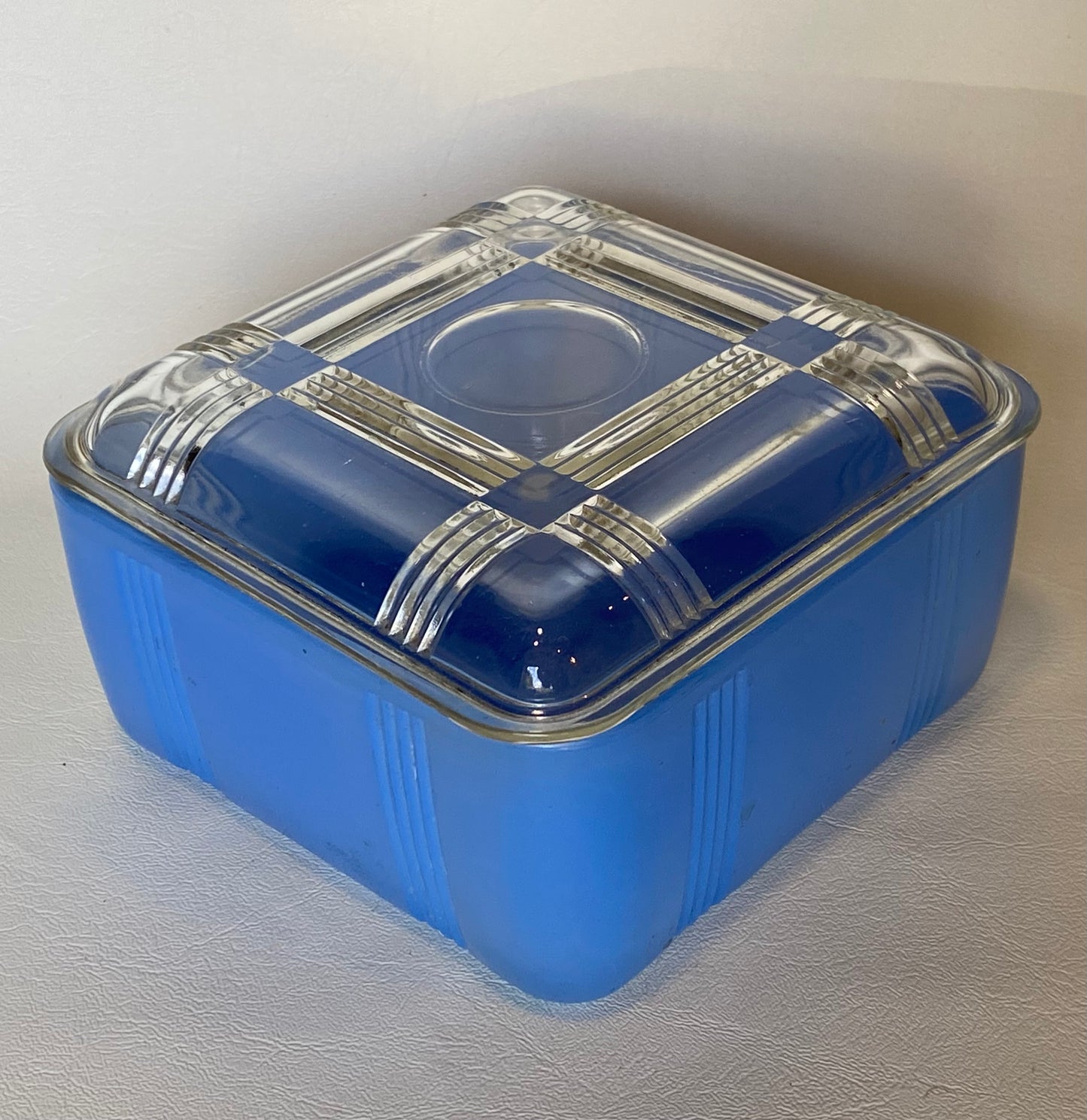 1950s Crown Crystal Australia Refrigerator Box - Blue