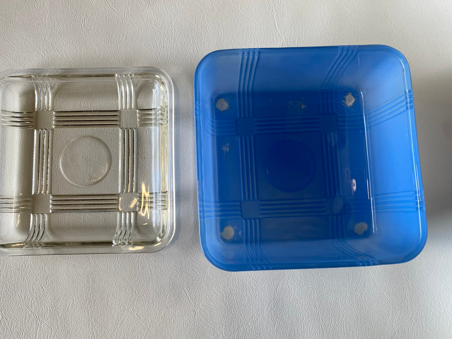 1950s Crown Crystal Australia Refrigerator Box - Blue