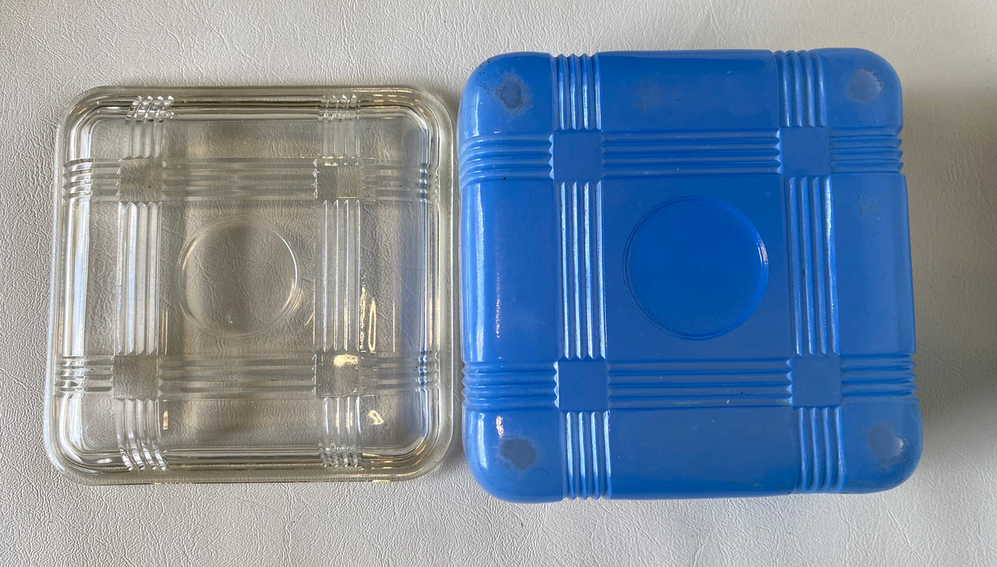 1950s Crown Crystal Australia Refrigerator Box - Blue