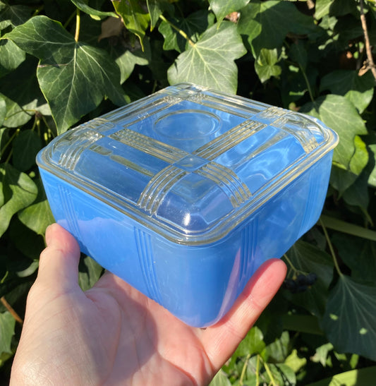 1950s Crown Crystal Australia Refrigerator Box - Blue