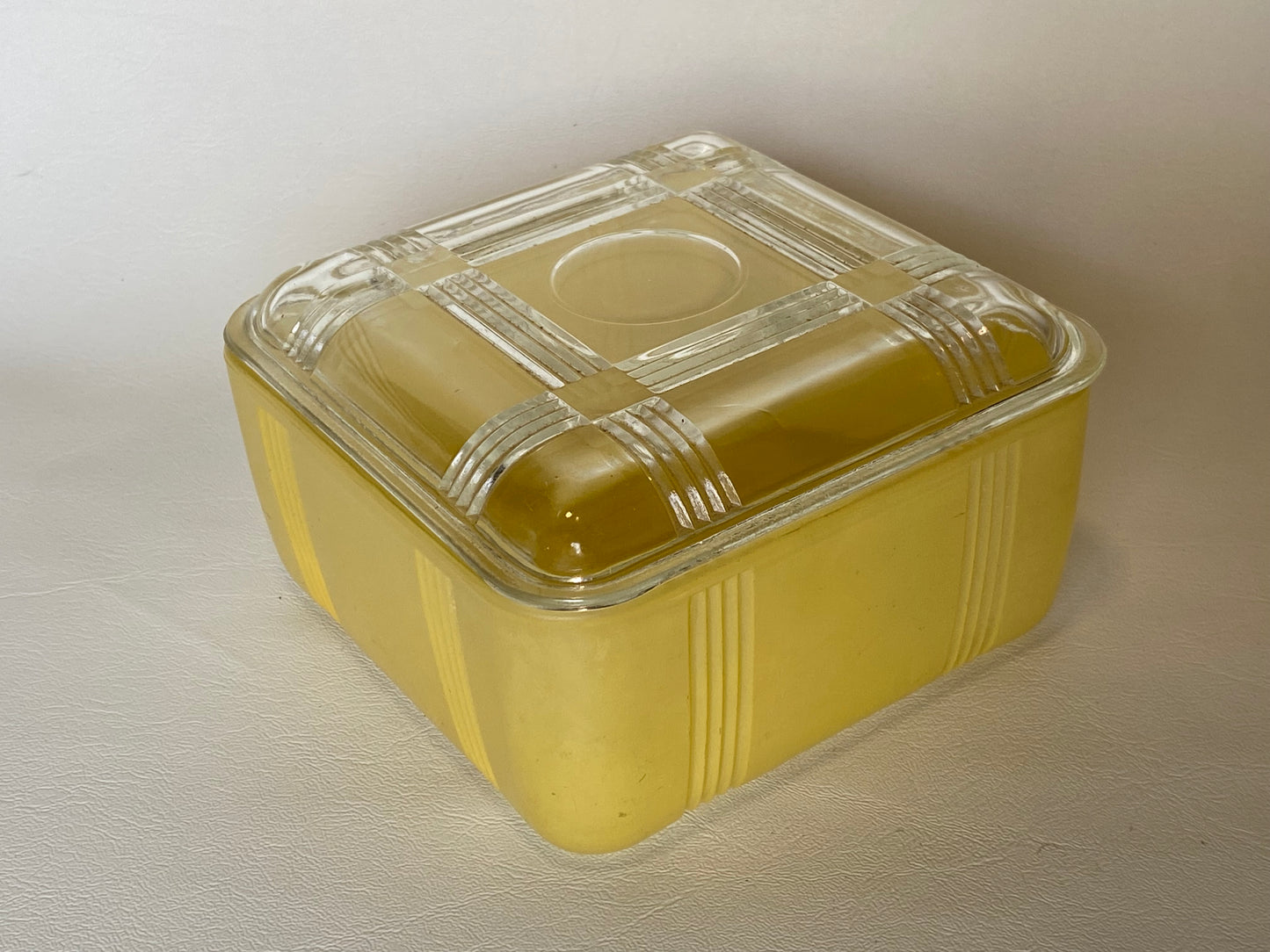 1950s Crown Crystal Australia Refrigerator box - yellow