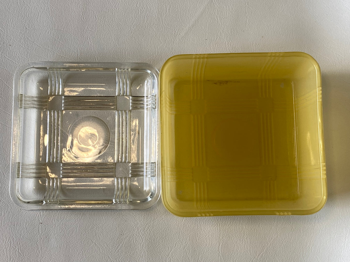1950s Crown Crystal Australia Refrigerator box - yellow