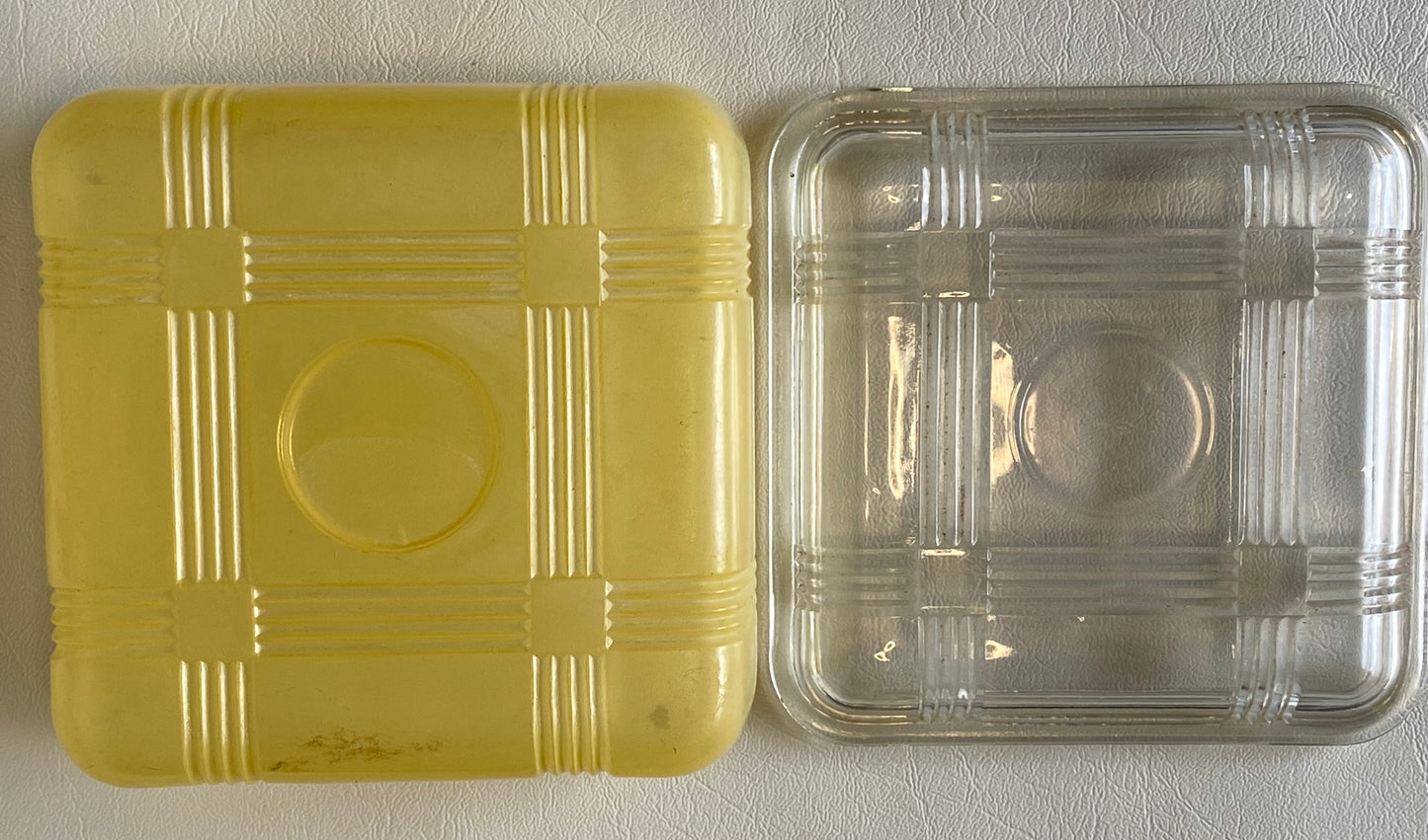 1950s Crown Crystal Australia Refrigerator box - yellow