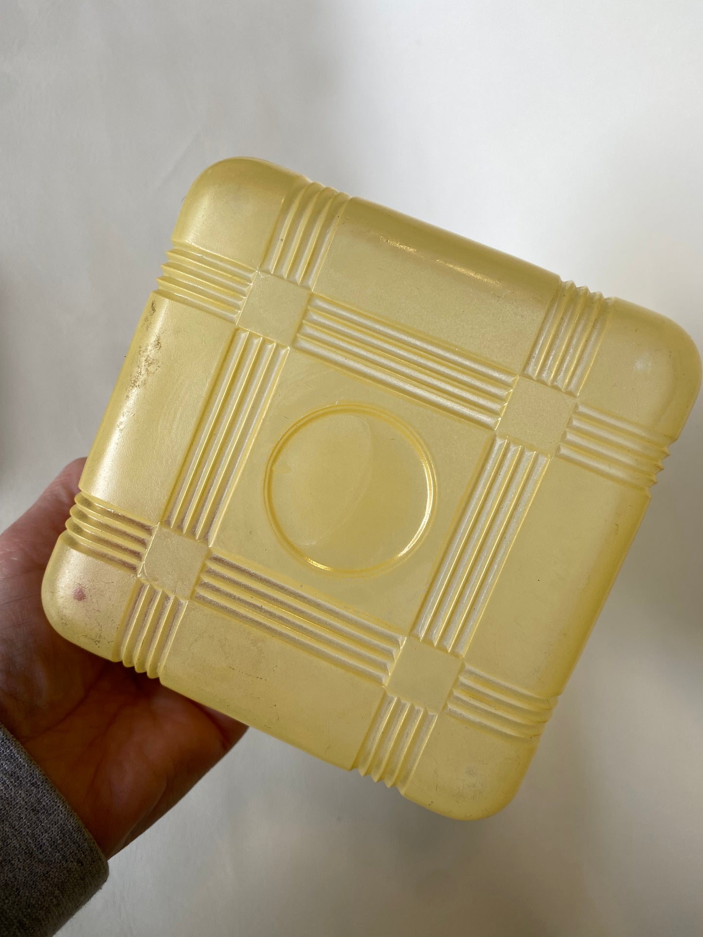 1950s Crown Crystal Australia Refrigerator box - yellow