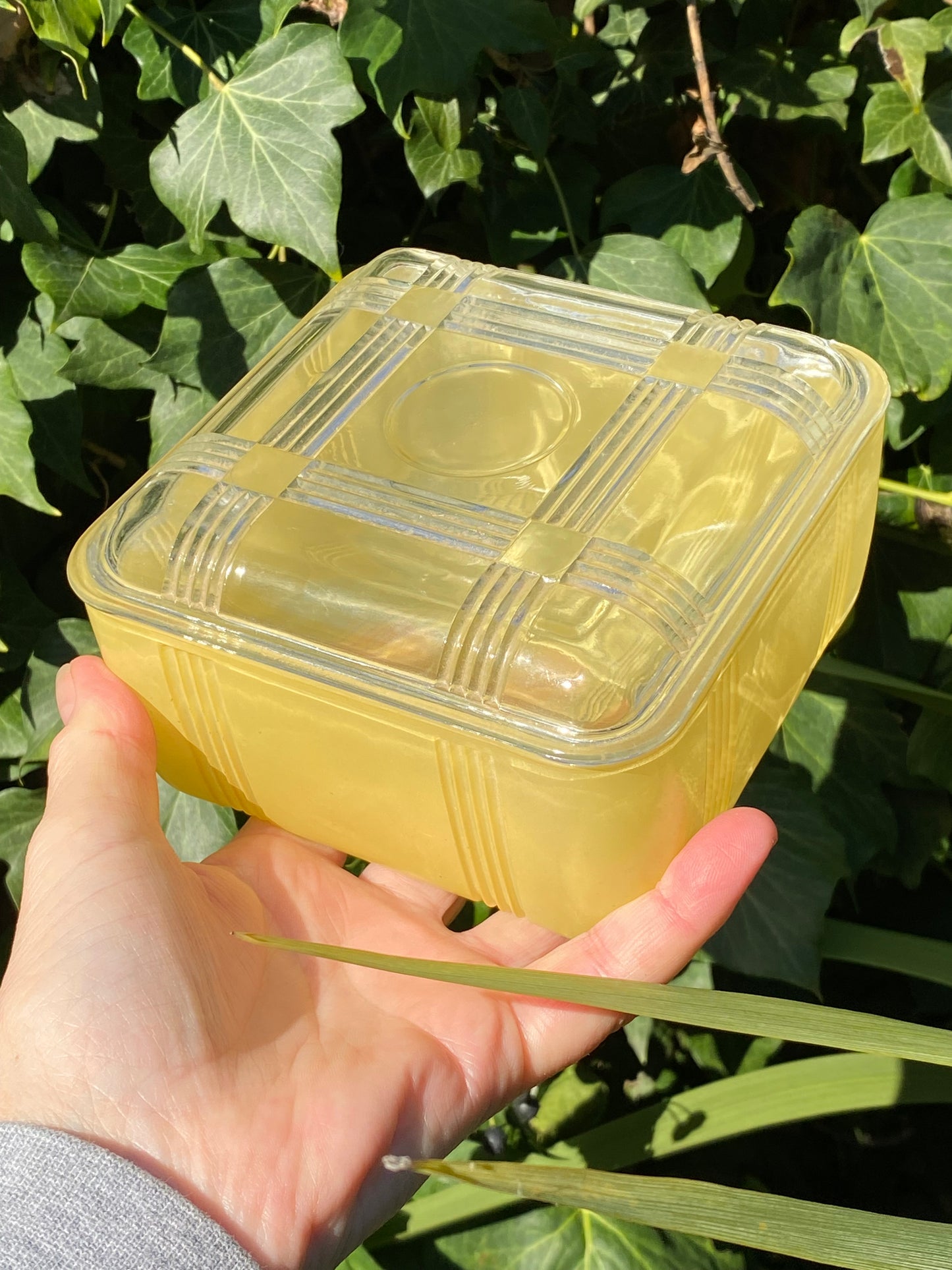 1950s Crown Crystal Australia Refrigerator box - yellow