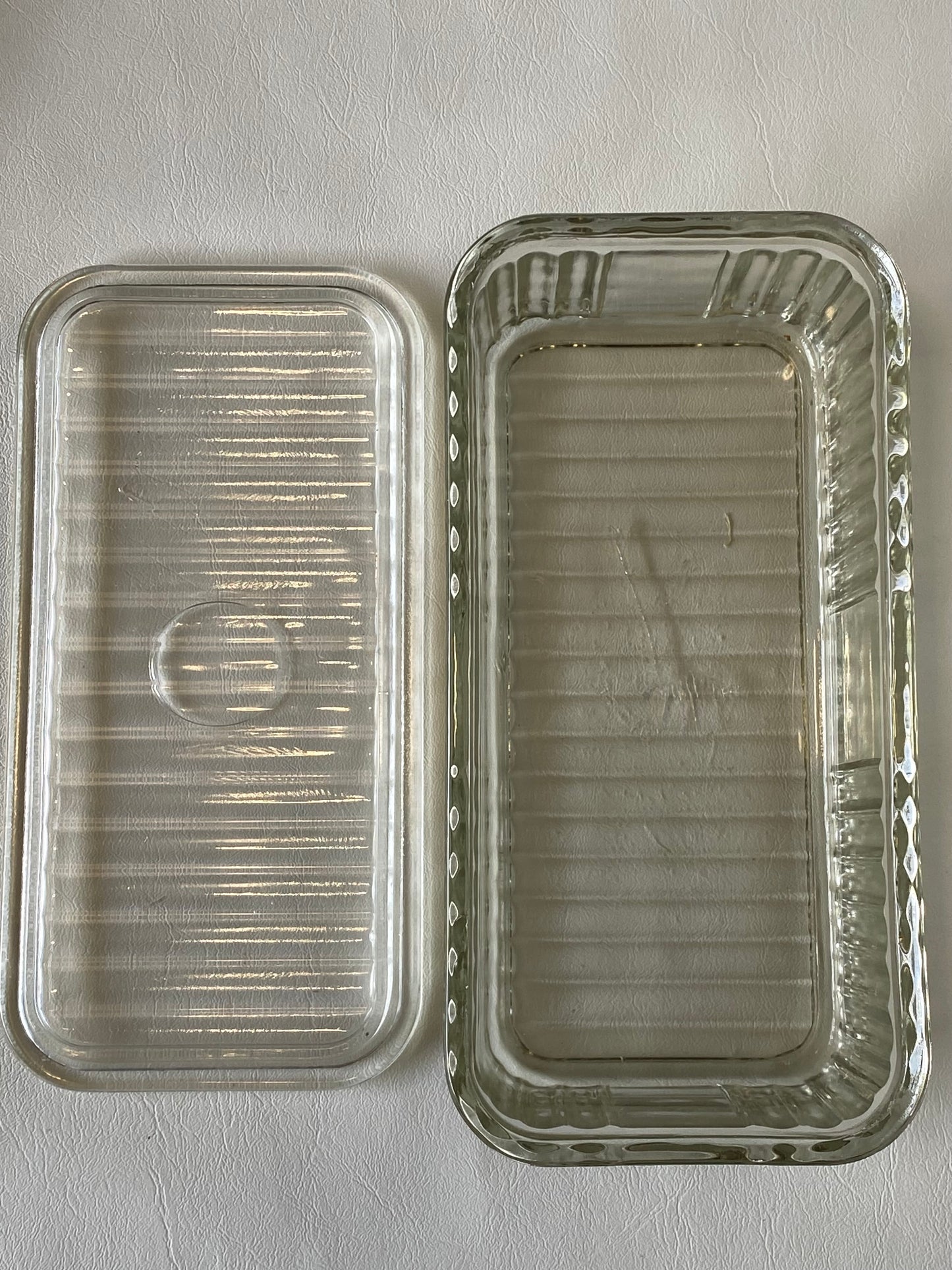 Crown Crystal Australia large glass refrigerator box