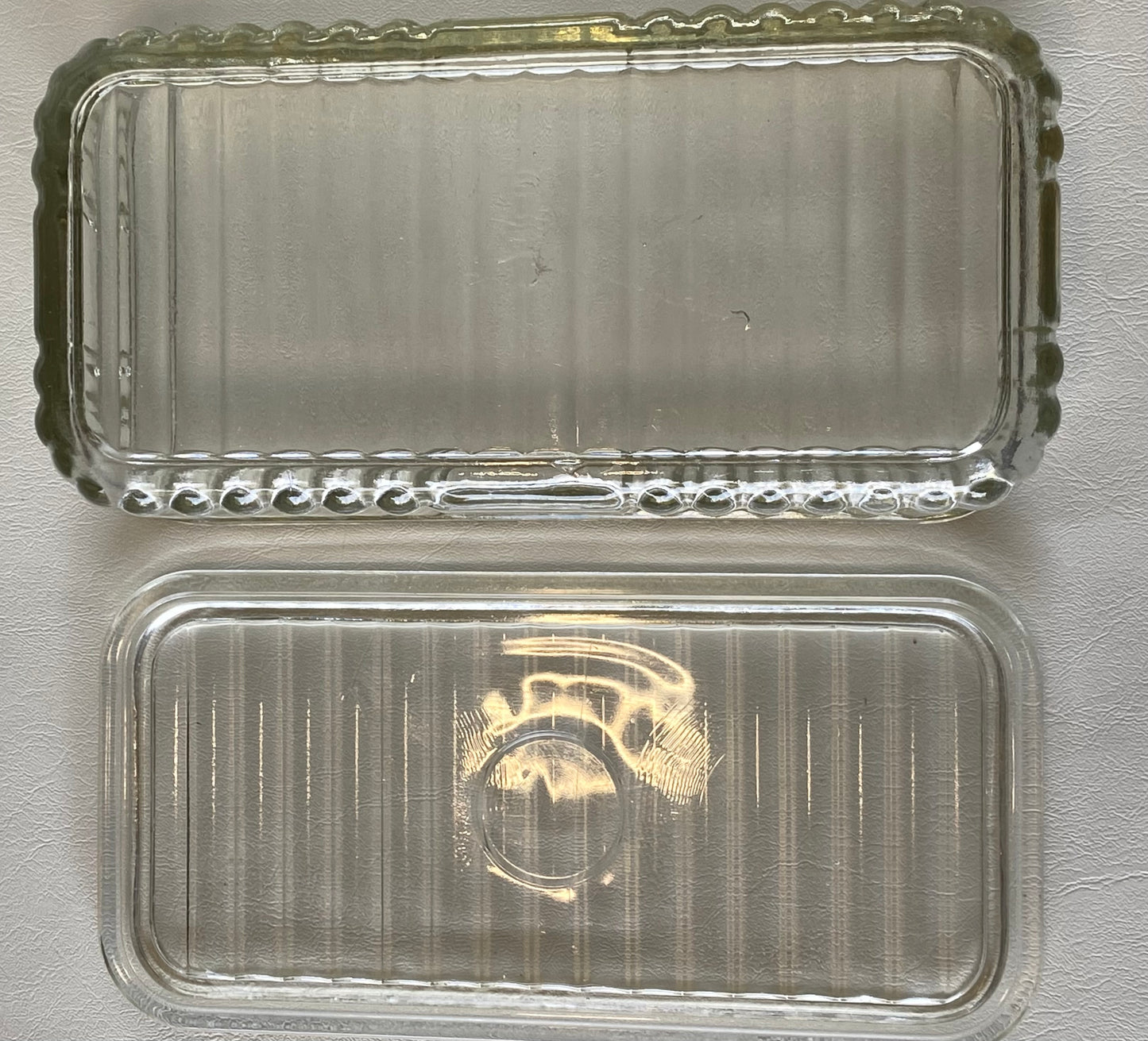 Crown Crystal Australia large glass refrigerator box