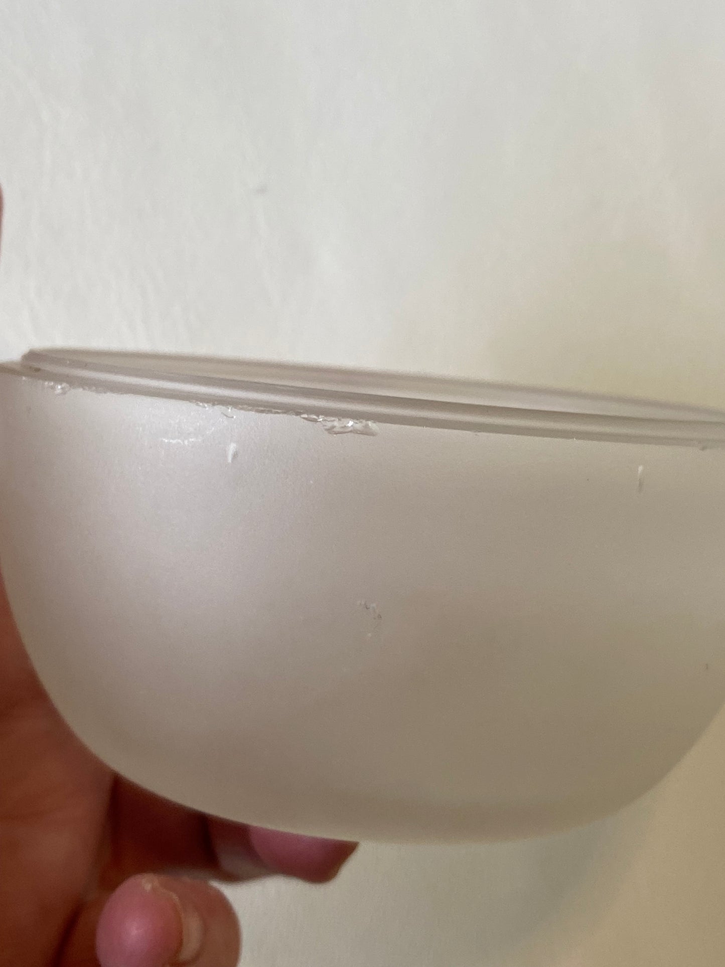 Stiver Italy frosted glass lidded container
