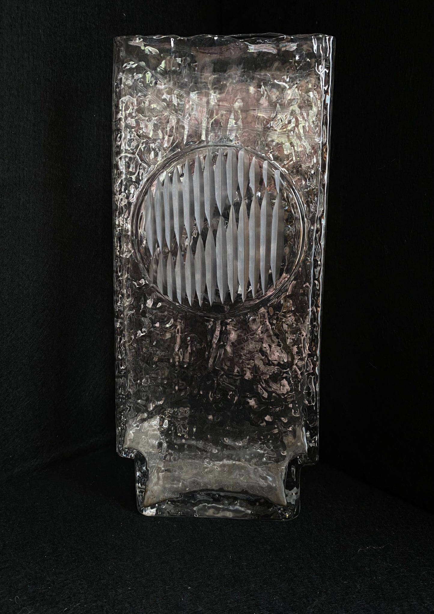 Vintage 1960s Czech Glass Vase - Jana Gabrhela design - Chlum u Třeboně - series ‘Rustikal’ 13333/07481