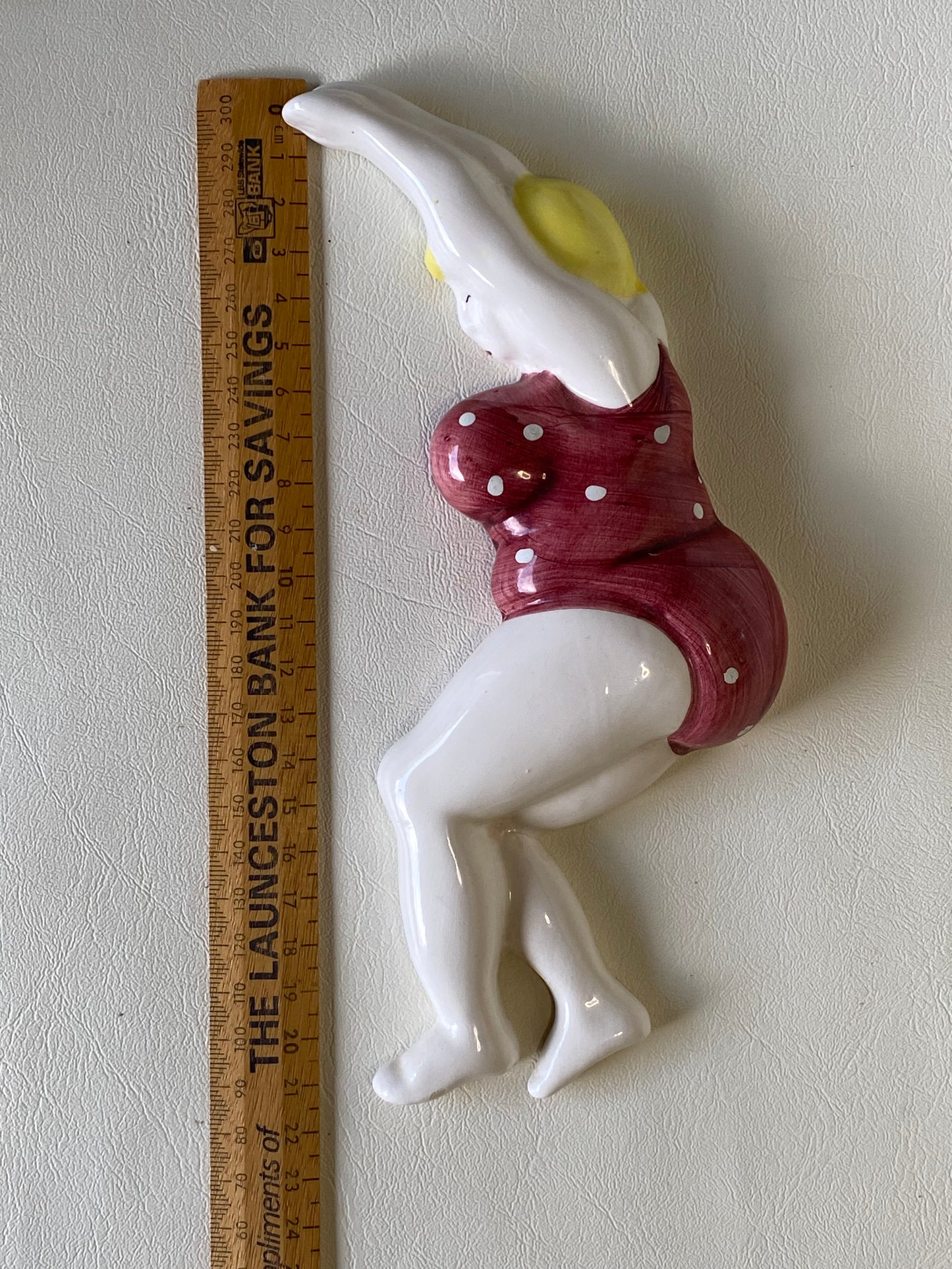 Beryl Cook style ceramic wall plaques - swimmers