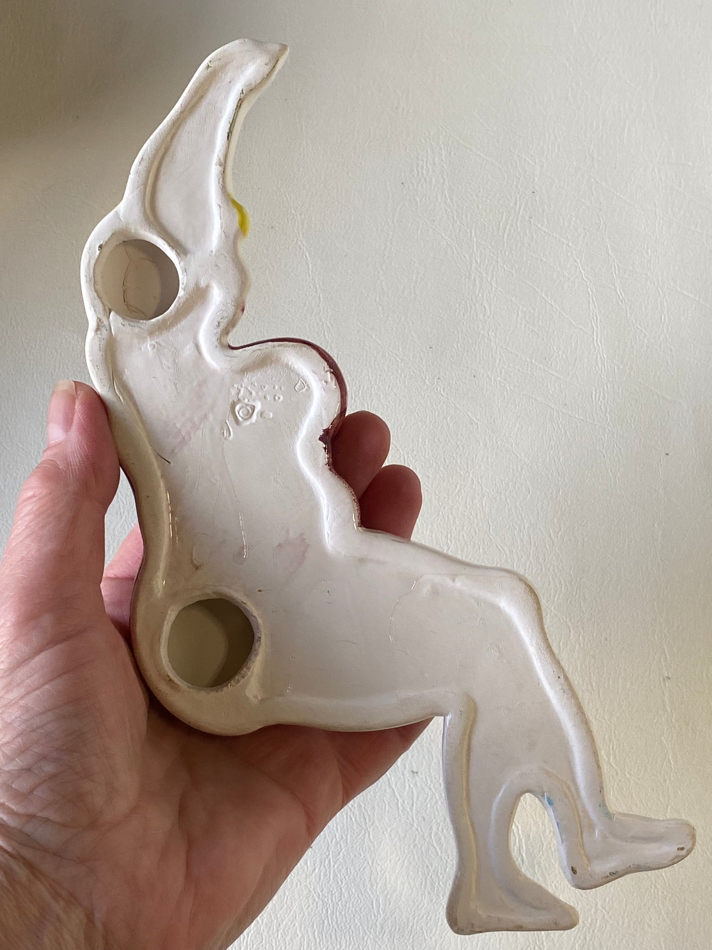 Beryl Cook style ceramic wall plaques - swimmers