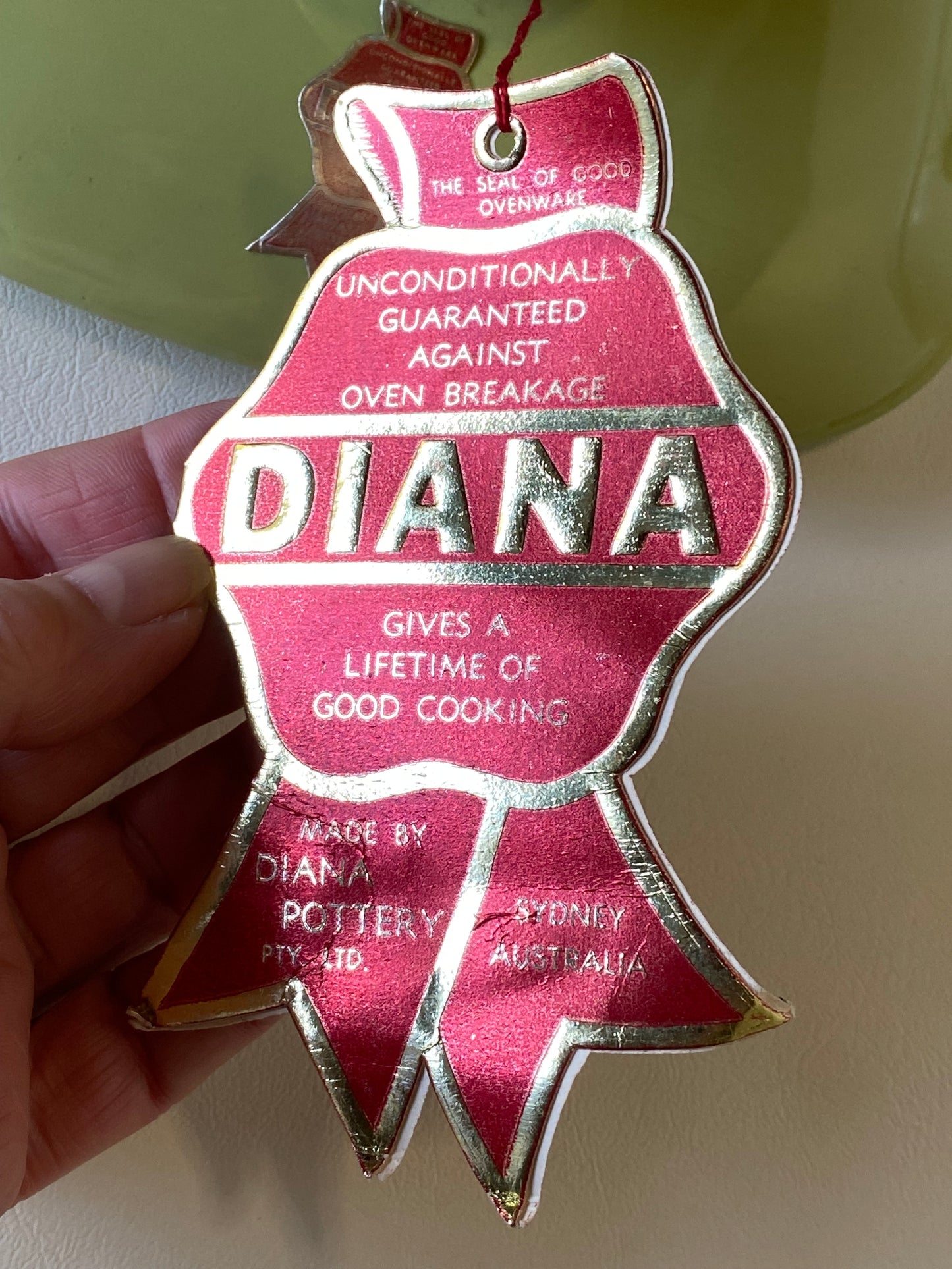 1960s Diana Australia Casserole Dish and Lid - Flannel-flower design