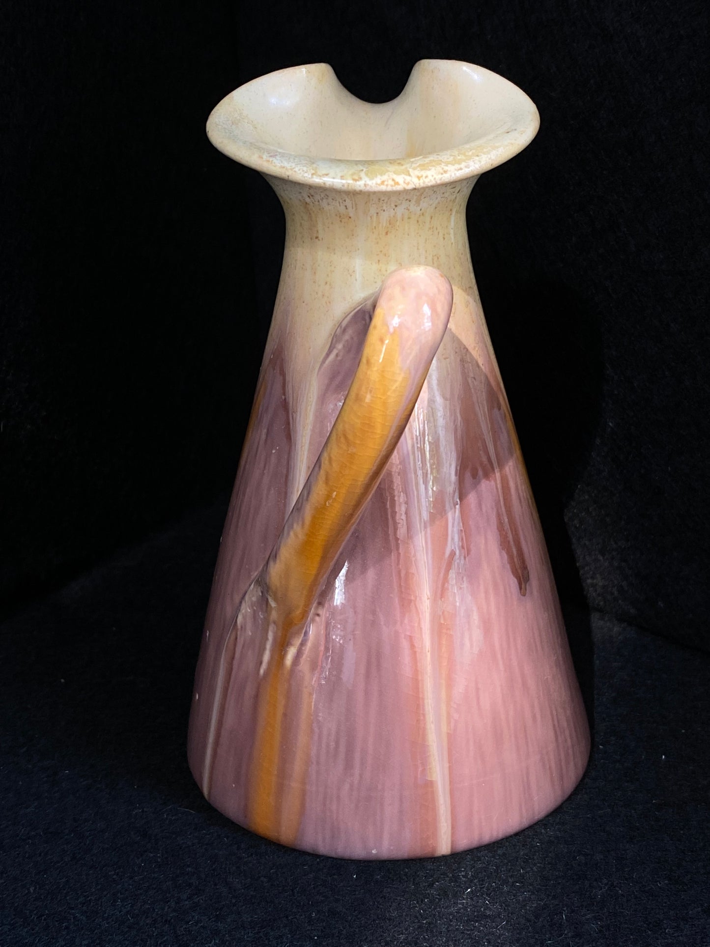 A Remued Branch Handle jug in purple Late Series Shape 20 with repair
