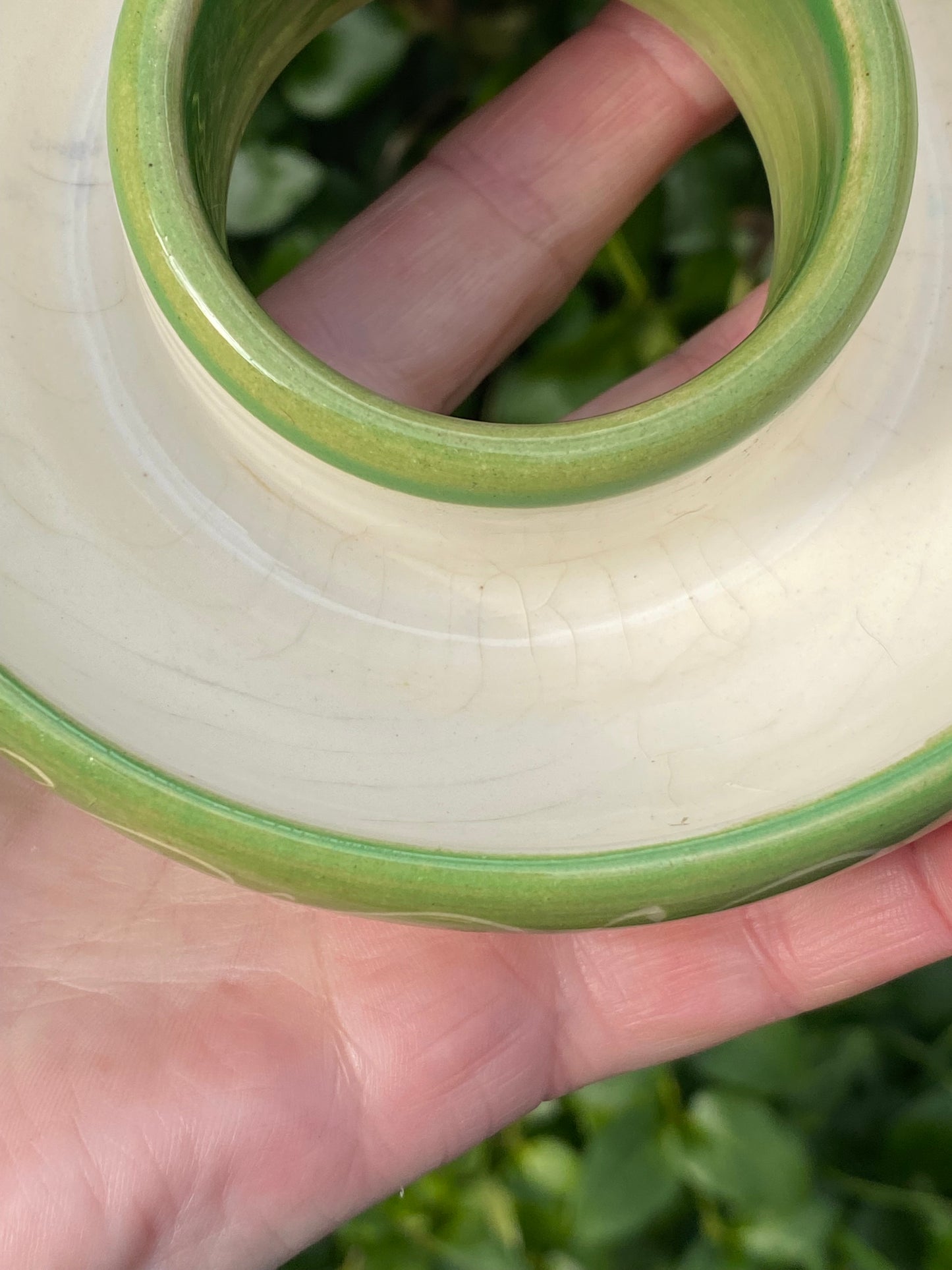 Charles Wilton Float Bowl Posy Ring - green