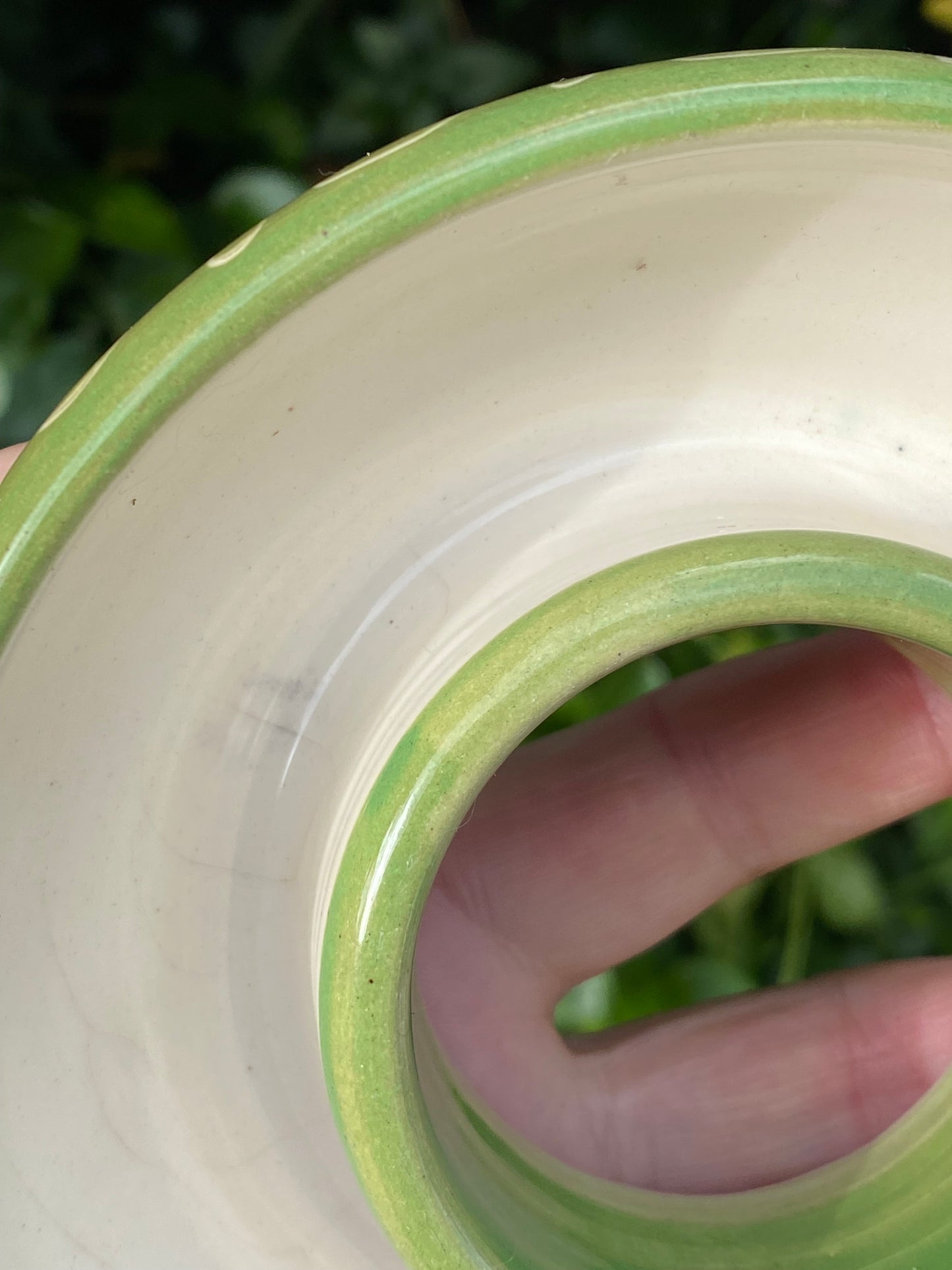 Charles Wilton Float Bowl Posy Ring - green