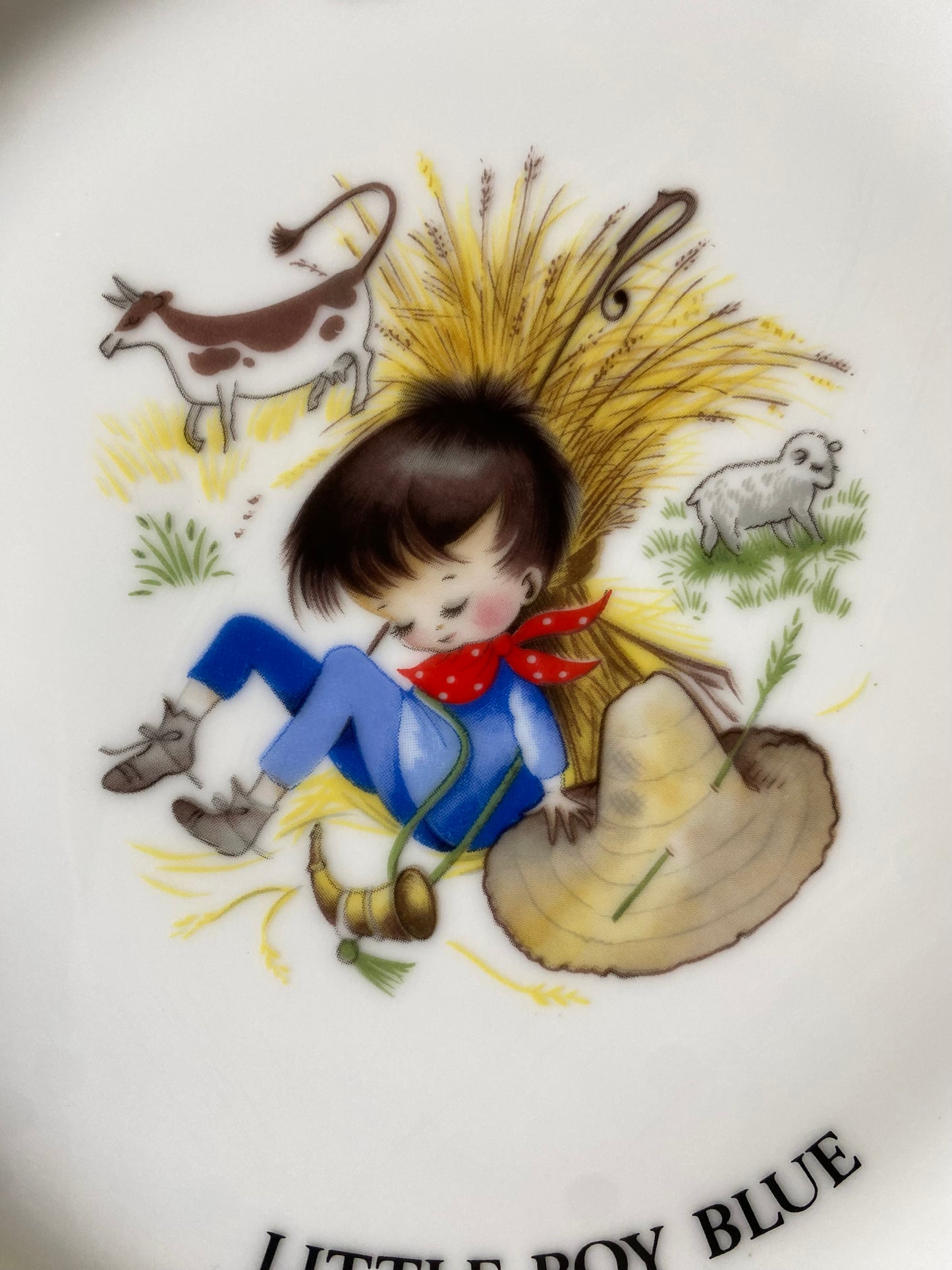 Little Boy Blue Wall Plate - made in Japan