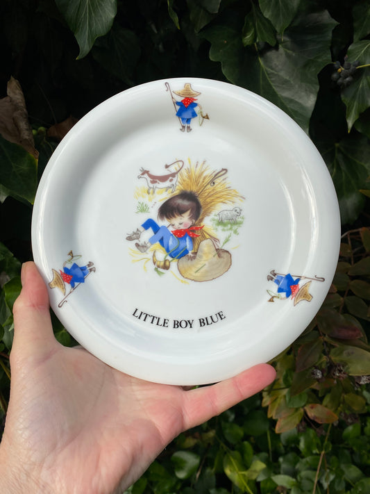 Little Boy Blue Wall Plate - made in Japan