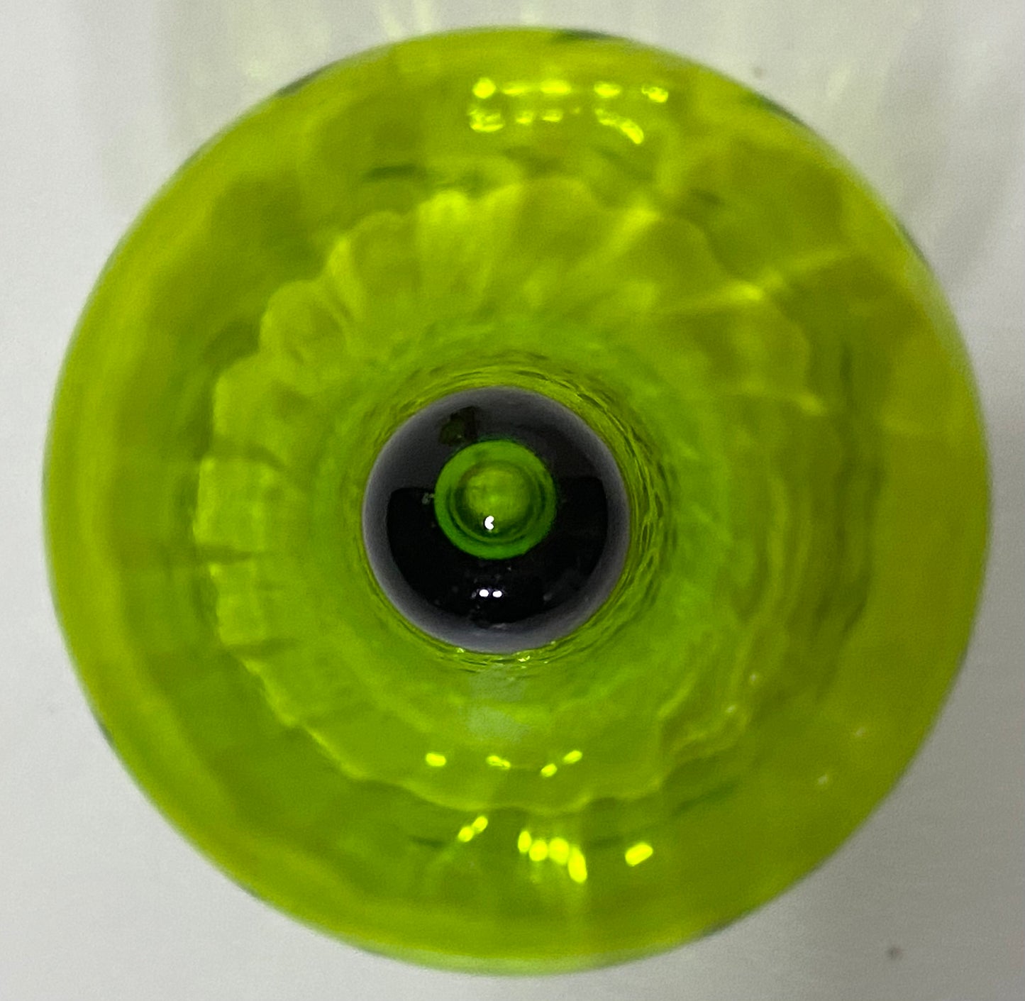 1960s Empoli Italy Green Glass Apothecary Jar with Lid